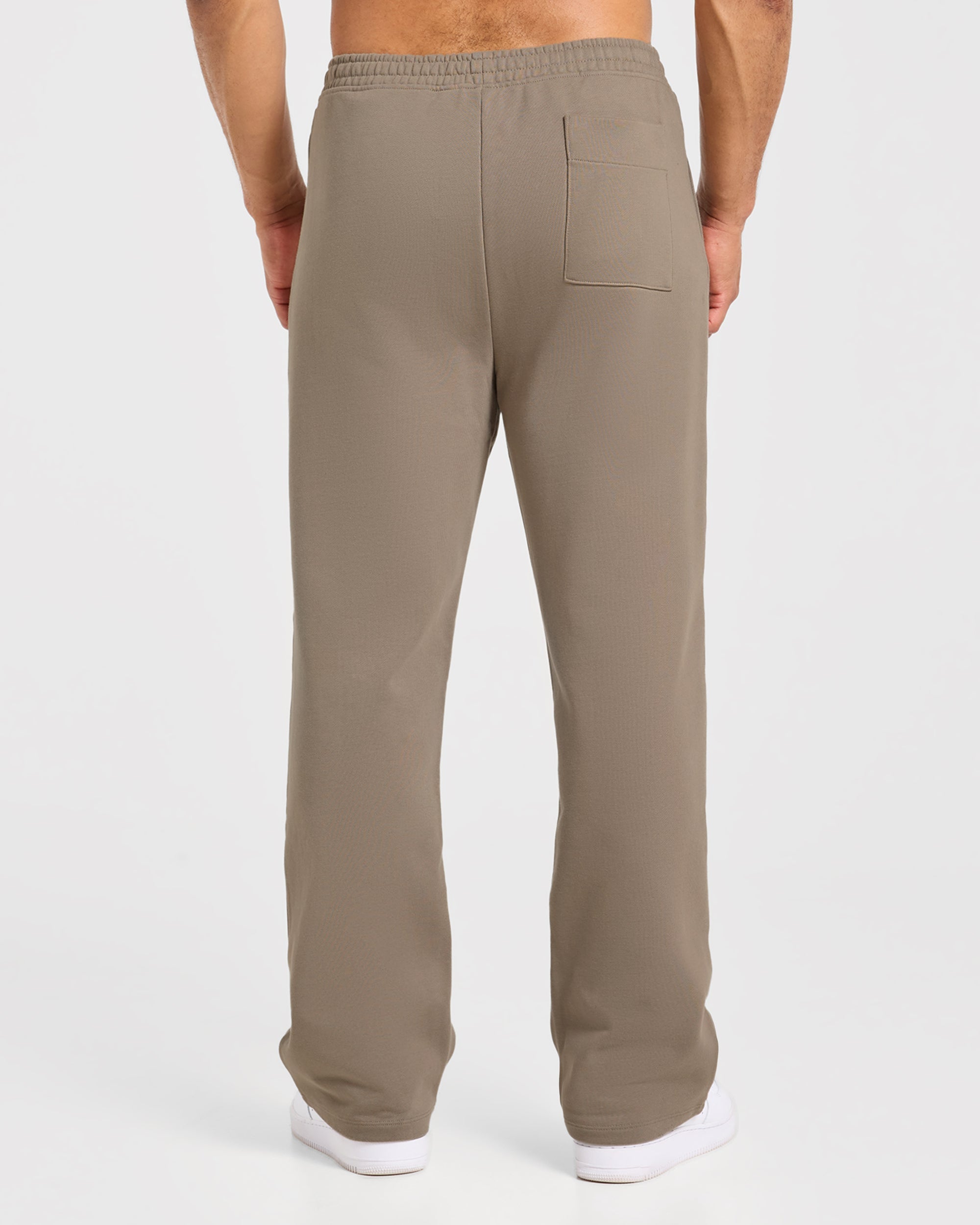 Effortless Oversized Straight Leg Joggers - Deep Ecru