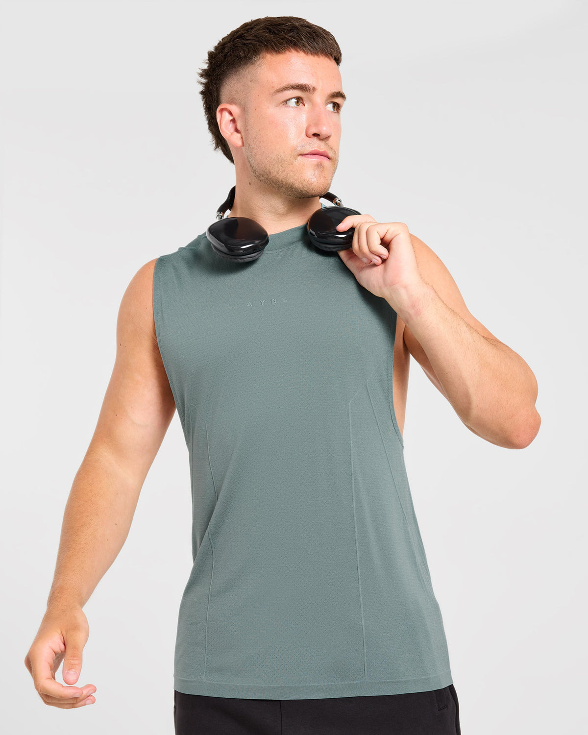 Reinforce Performance Seamless Tank - Muted Teal