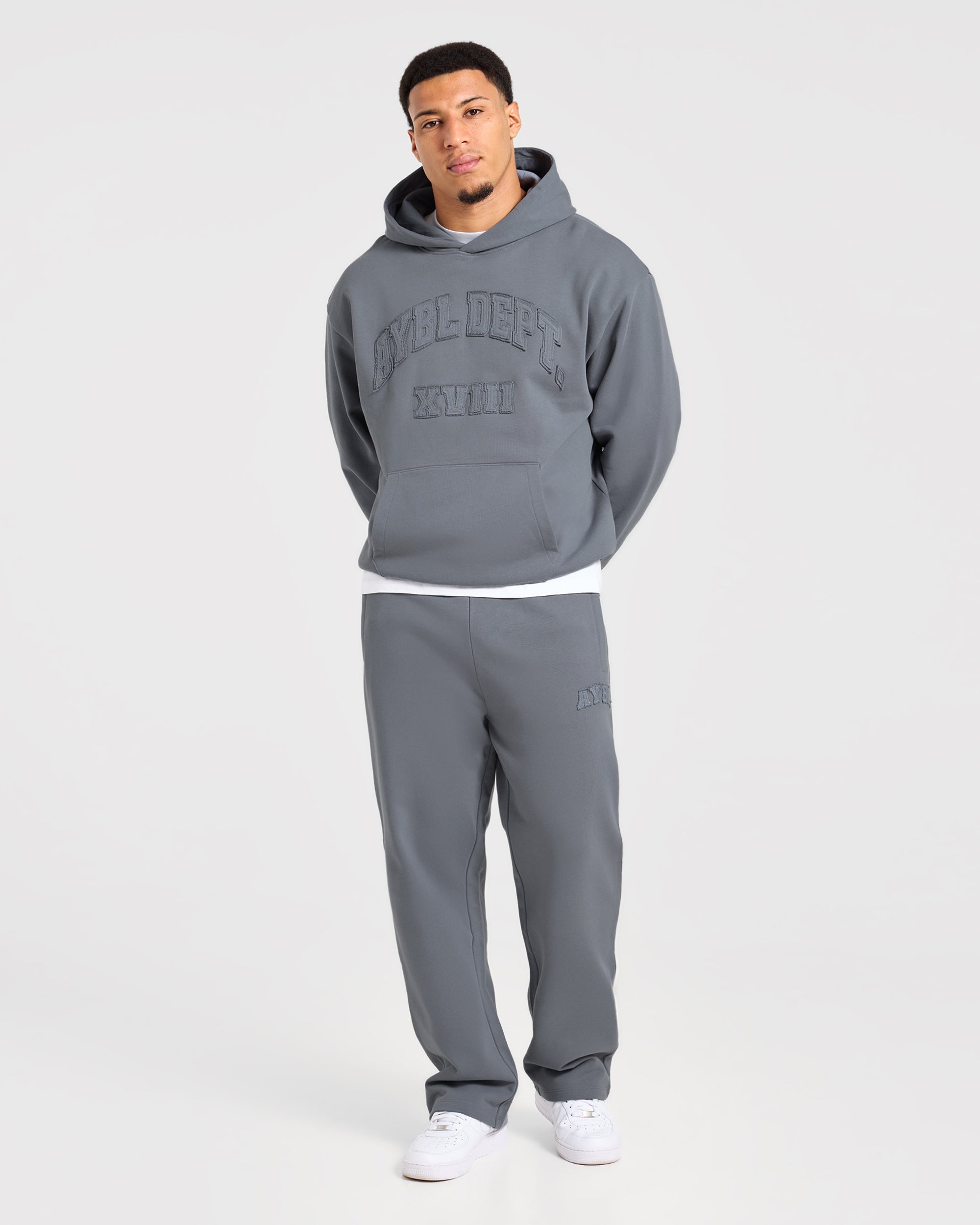 Effortless Oversized Hoodie - Deep Slate