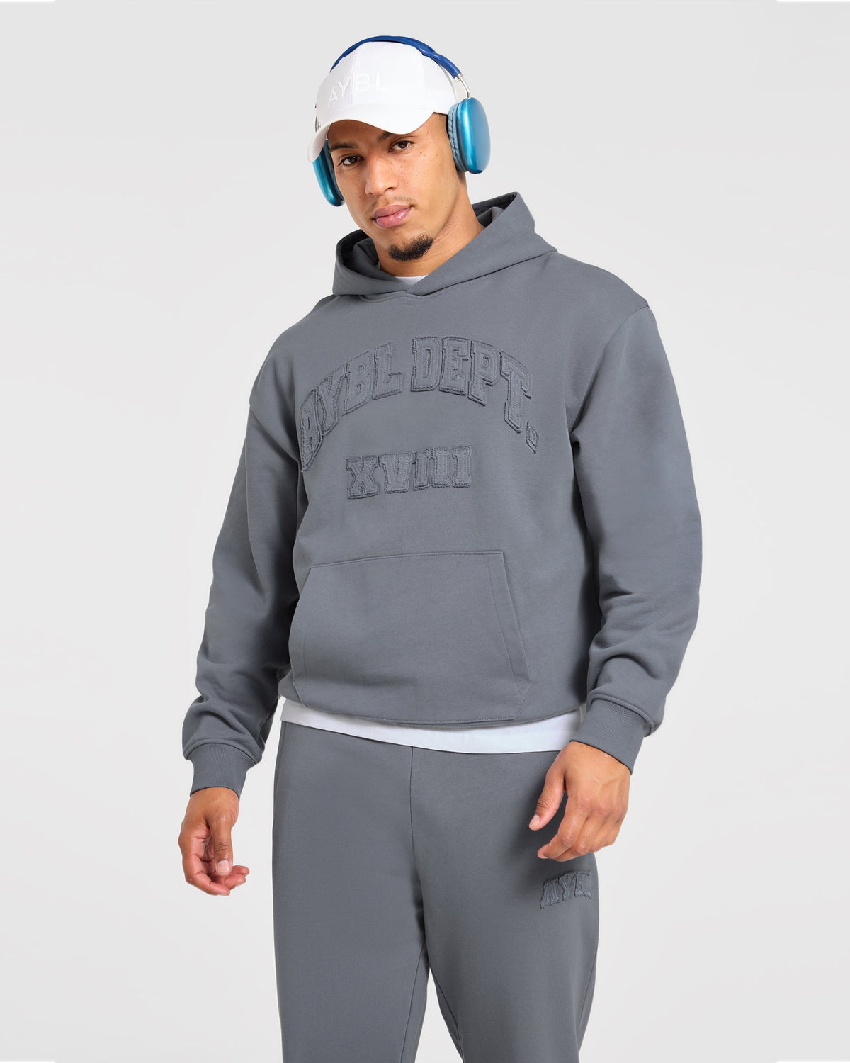 Effortless Oversized Hoodie - Deep Slate