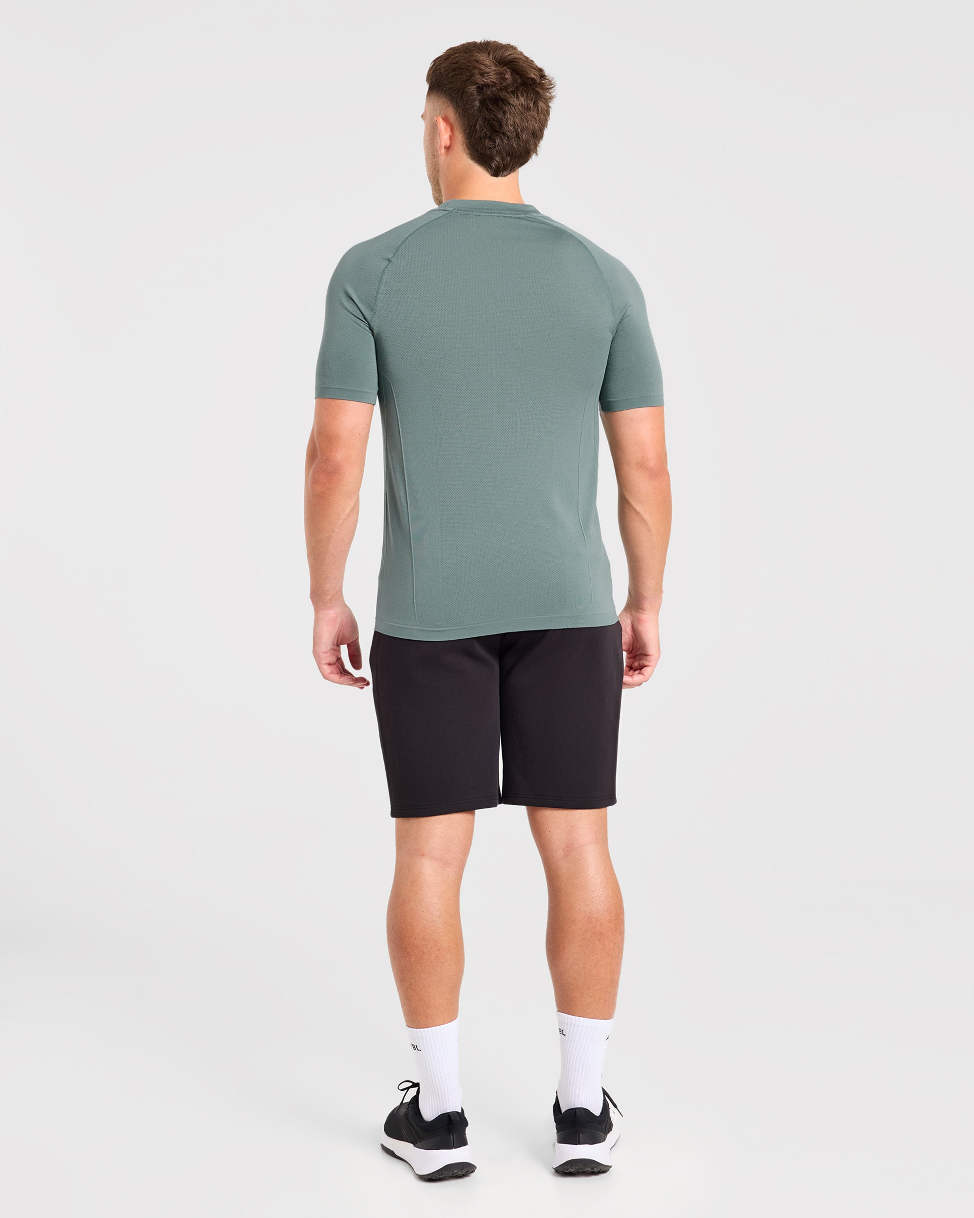 Reinforce Performance Seamless T Shirt - Muted Teal