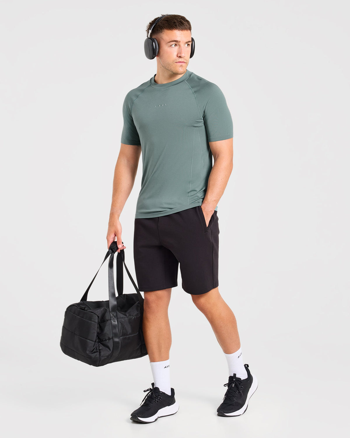 Reinforce Performance Seamless T Shirt - Muted Teal