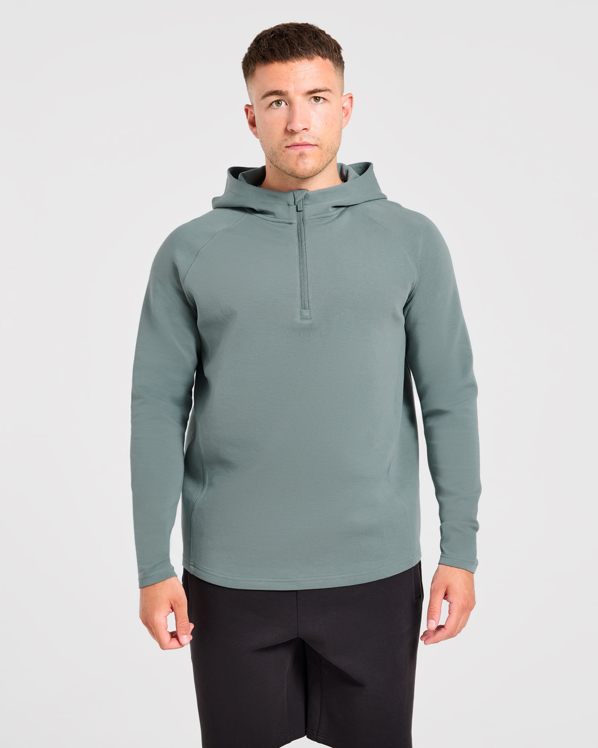 Reinforce Performance 1/2 Zip Pullover - Muted Teal