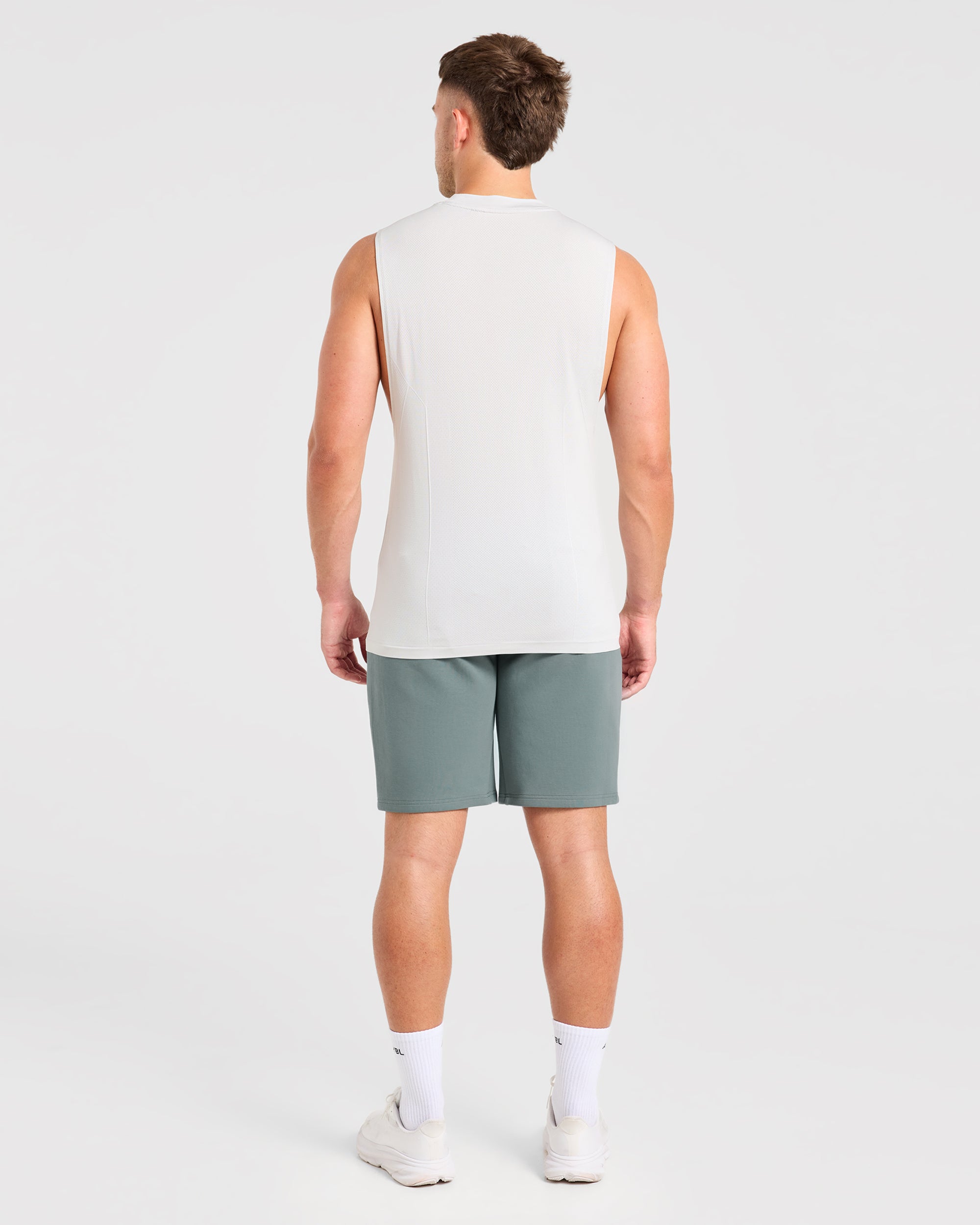 Reinforce Performance Seamless Tank - Light Stone Grey