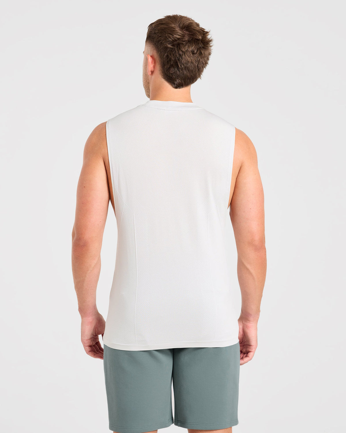 Reinforce Performance Seamless Tank - Light Stone Grey