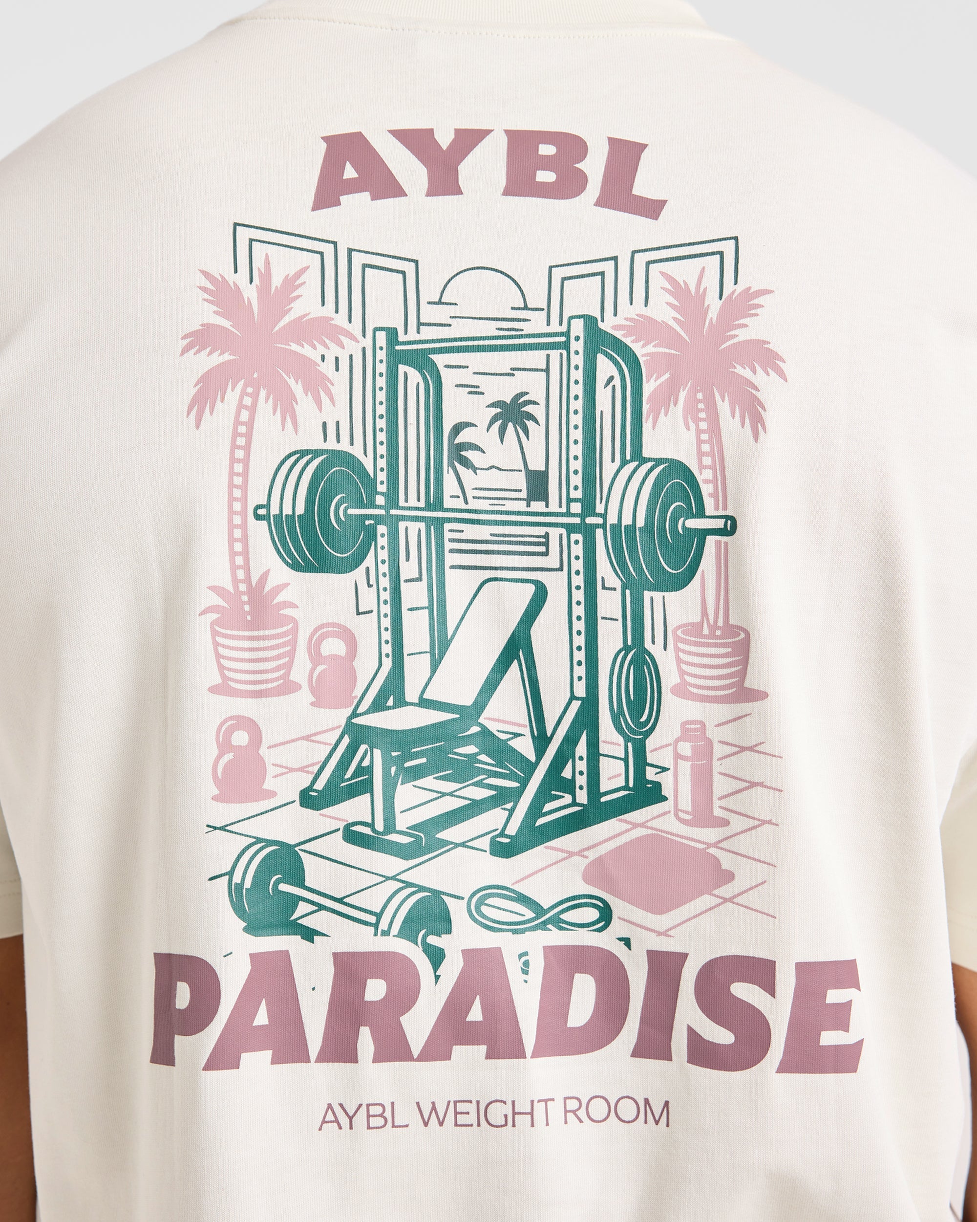 Iron Paradise Oversized T Shirt - Off Blanc