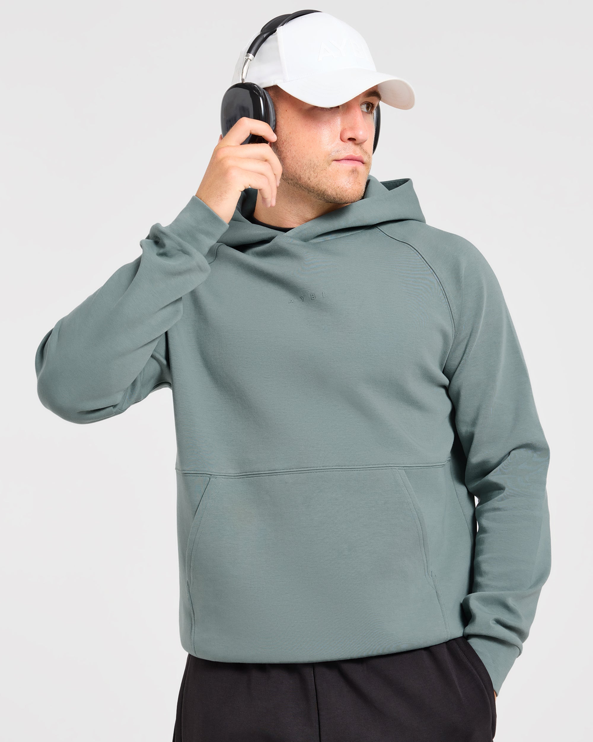Reinforce Performance Hoodie - Muted Teal