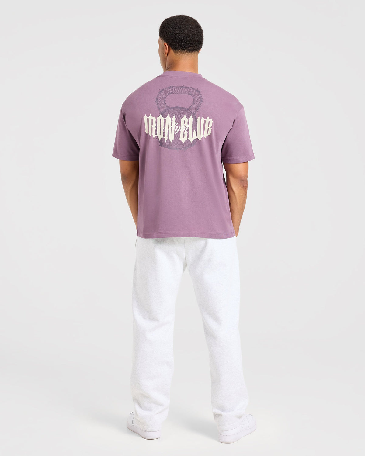 AYBL Iron Club Kettlebell Oversized T Shirt - Midnight Violet