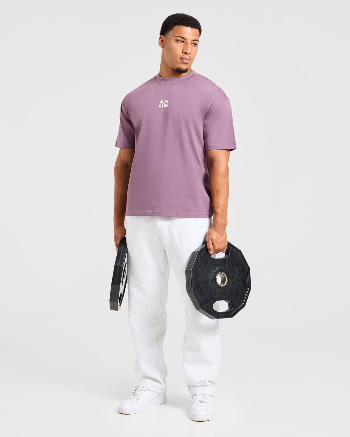 AYBL Iron Club Kettlebell Oversized T Shirt - Midnight Violet