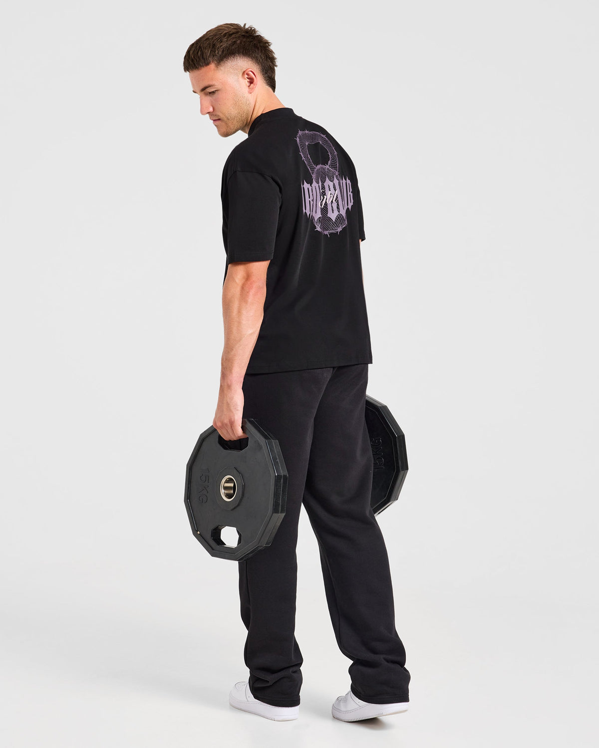 AYBL Iron Club Kettlebell Oversized T Shirt - Noir