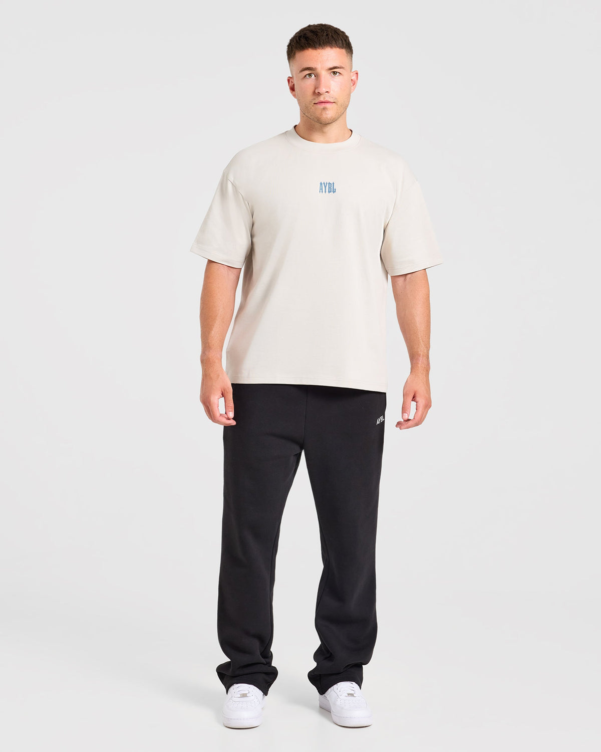 AYBL Iron Club Graphic Oversized T Shirt - Cloud Gris