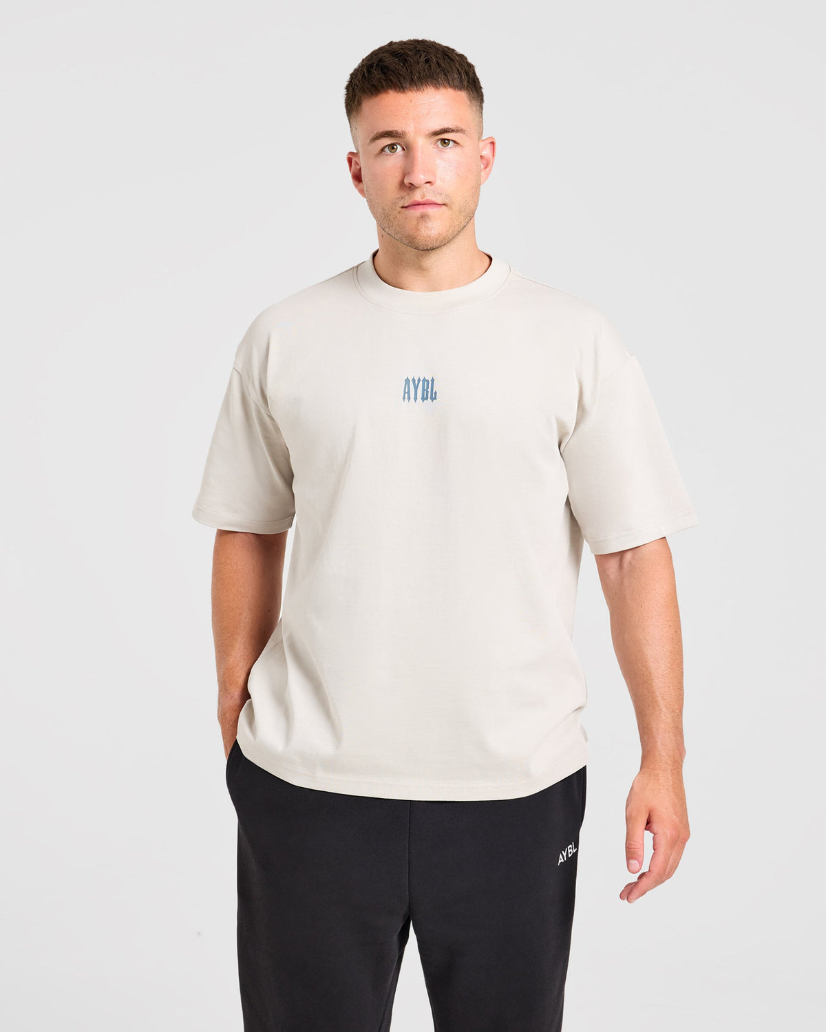 AYBL Iron Club Graphic Oversized T Shirt - Cloud Gris