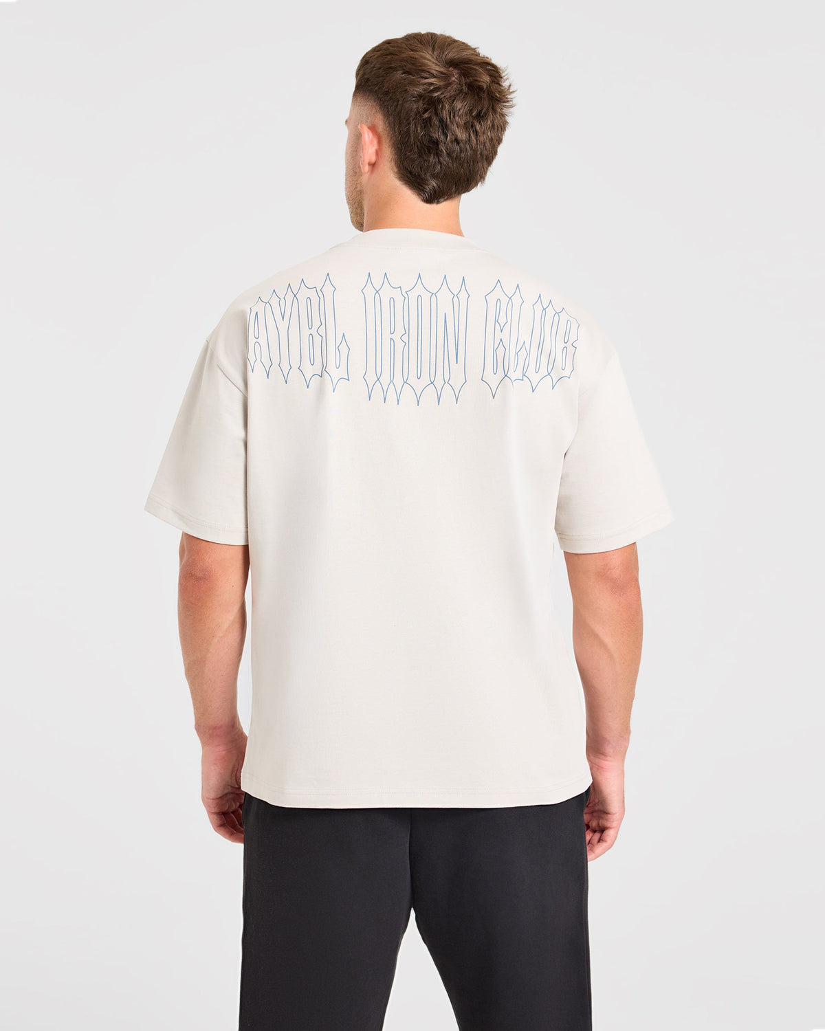 AYBL Iron Club Graphic Oversized T Shirt - Cloud Gris