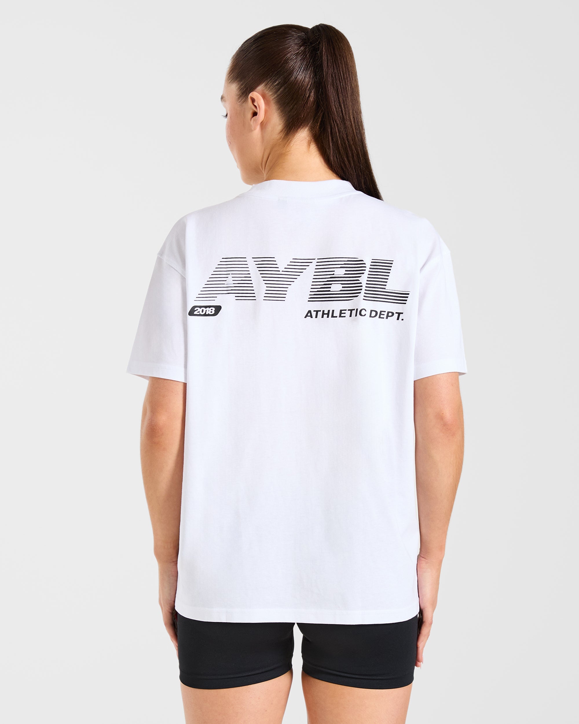 Athletics Department Oversized T Shirt - Blanc