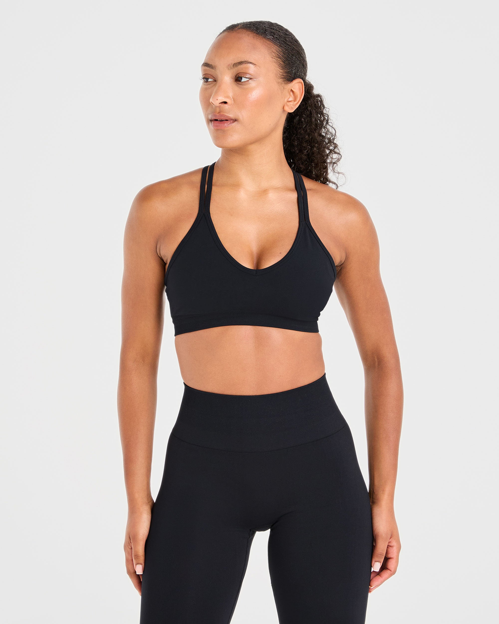 Power Seamless Sports Bra - Noir