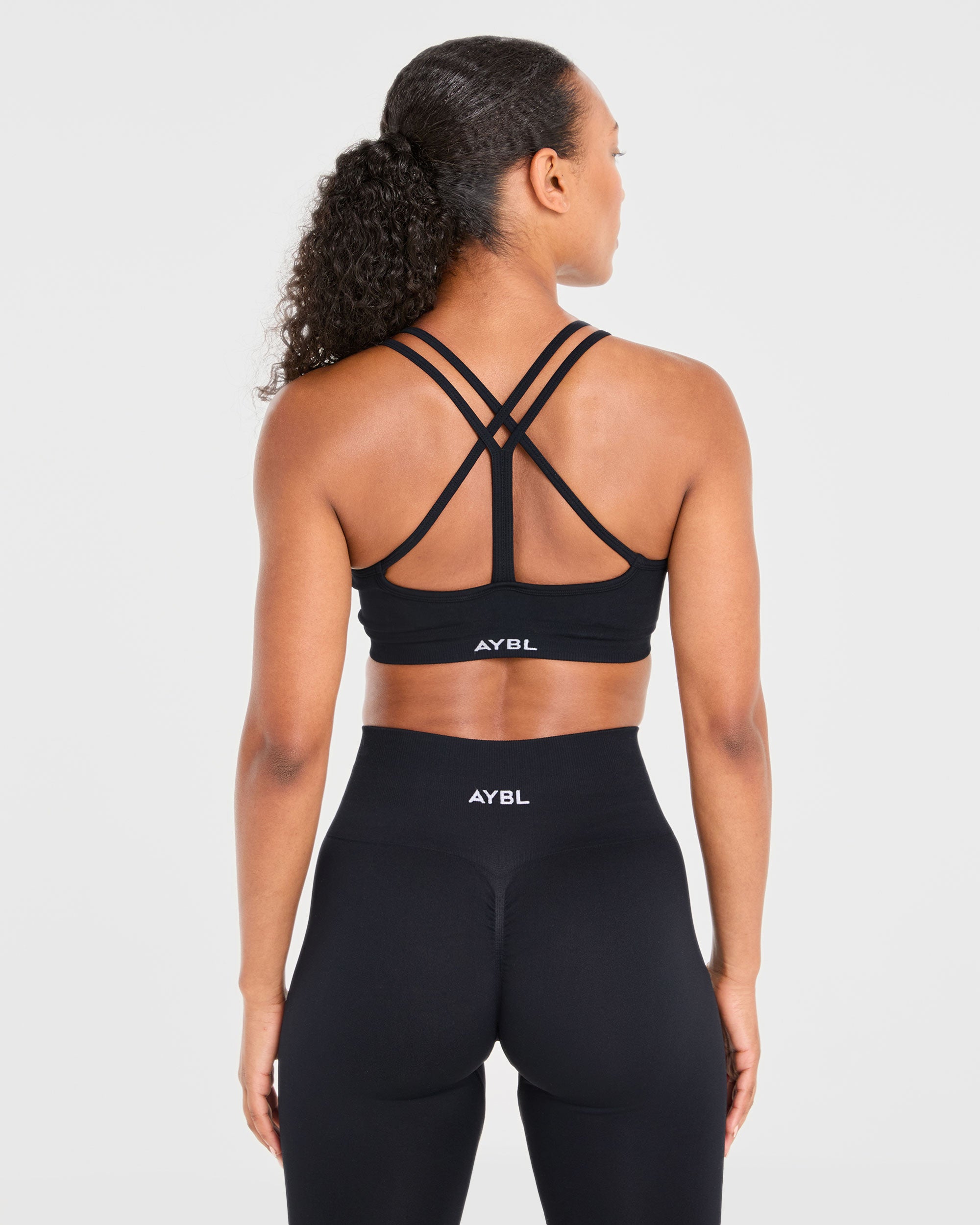 Power Seamless Sports Bra - Noir