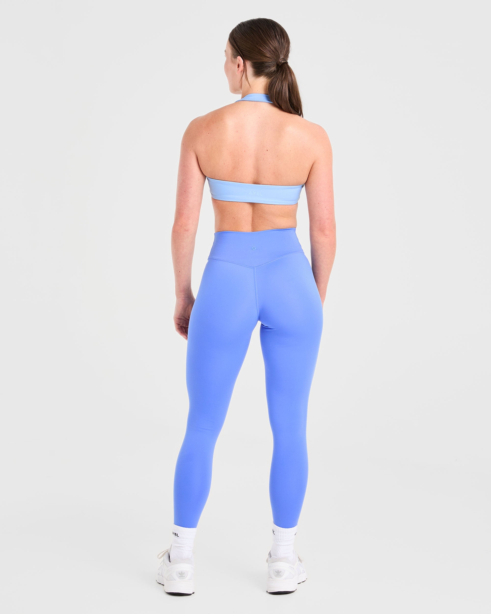 Essential Halterneck Sports Bra - Baby Blue