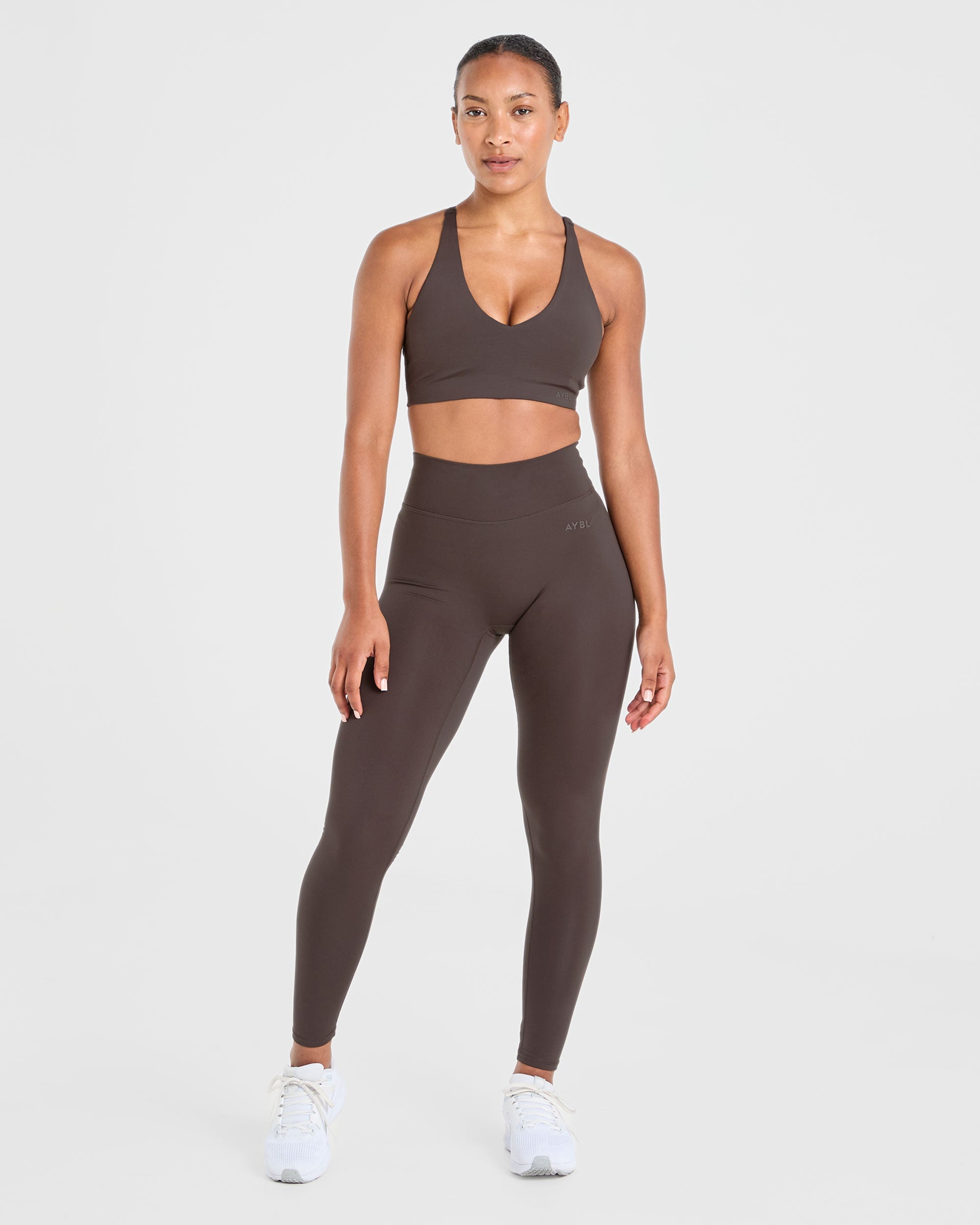 Staple Sports Bra - Coffee Brun