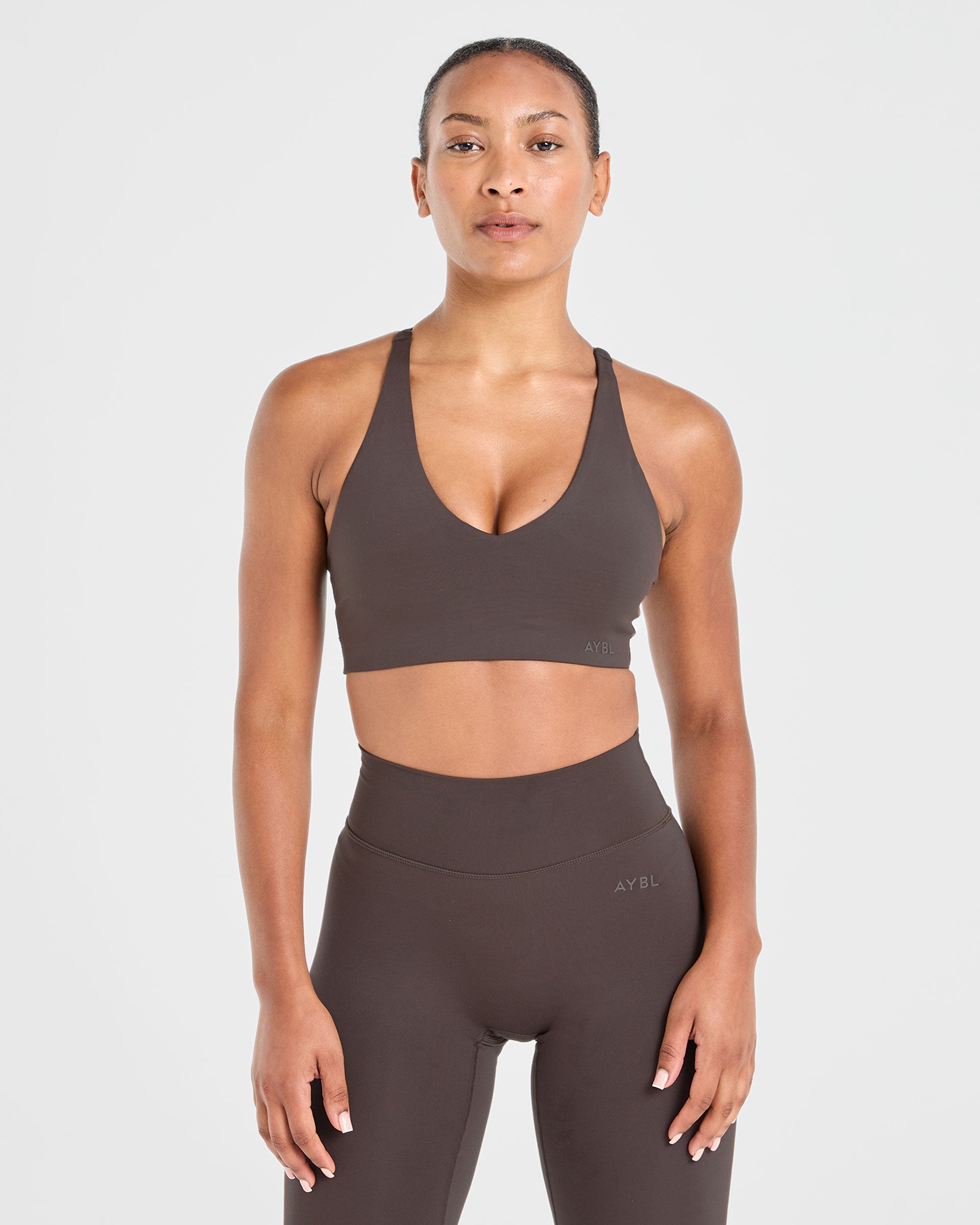 Staple Sports Bra - Coffee Brun