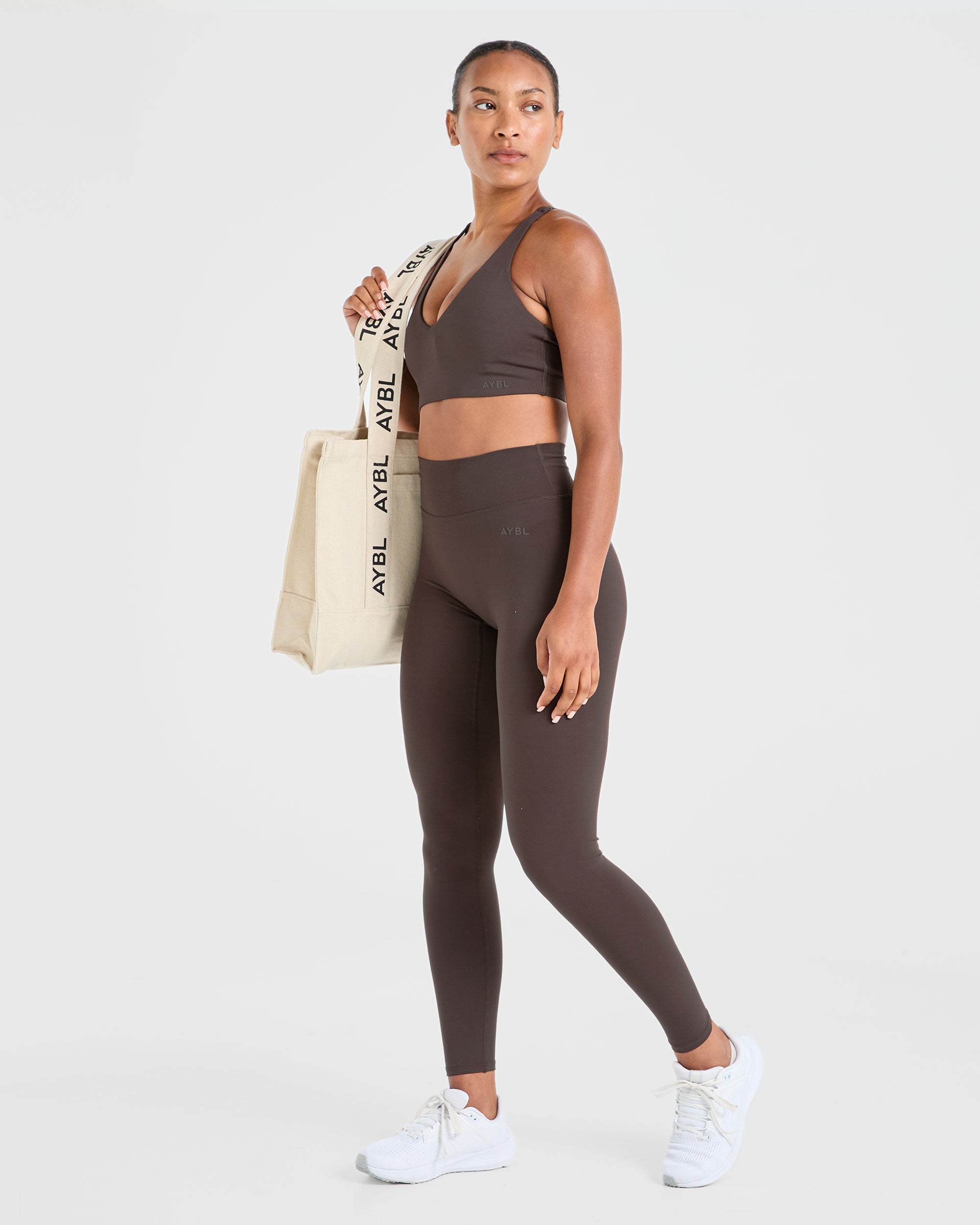 Staple Sports Bra - Coffee Brun