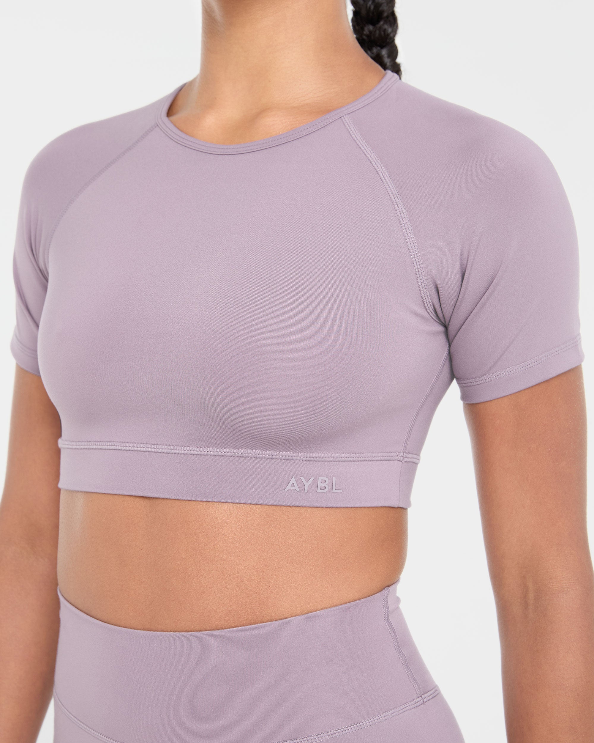 Staple Crop Top - Mauve Violet