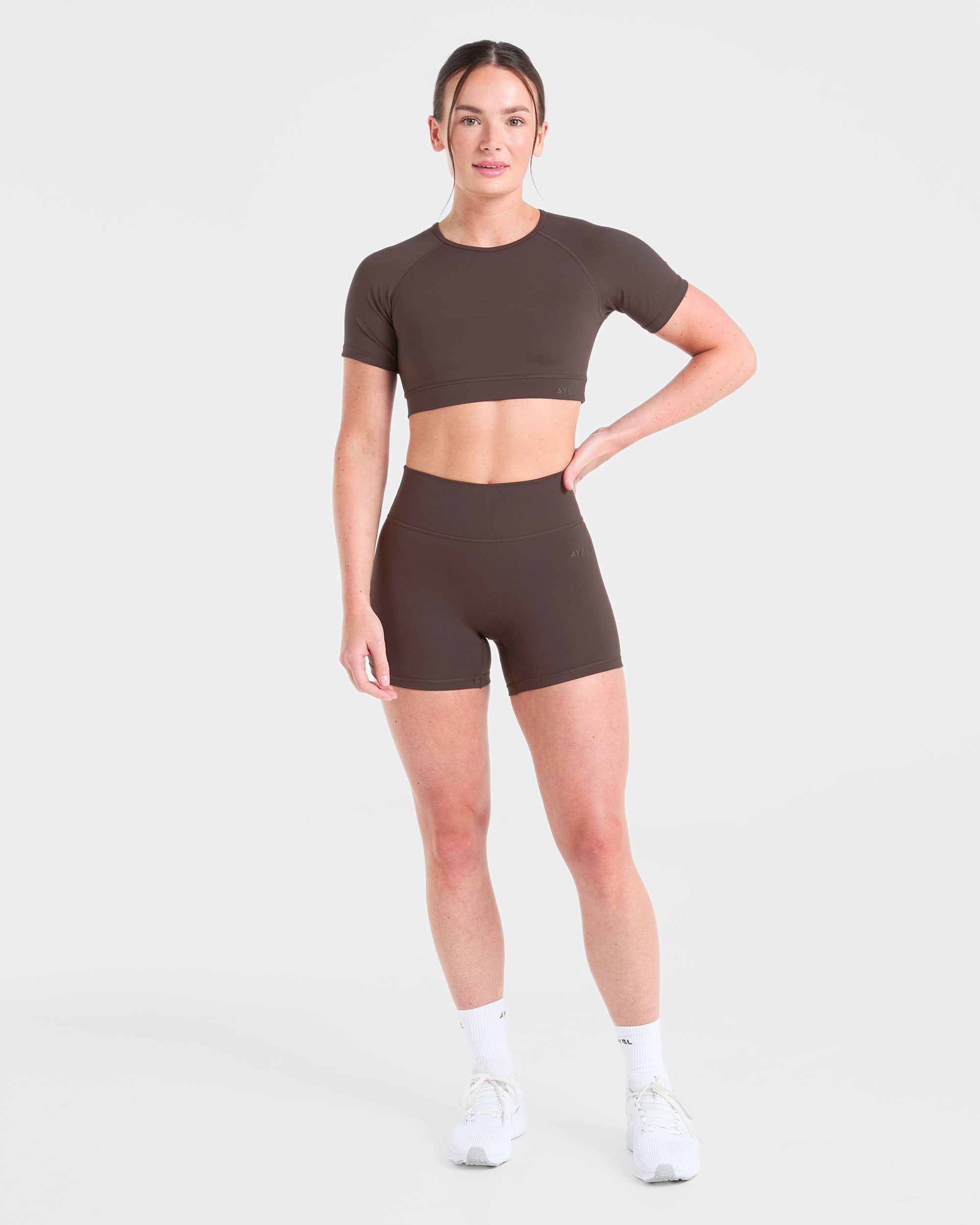 Staple Crop Top - Coffee Brun