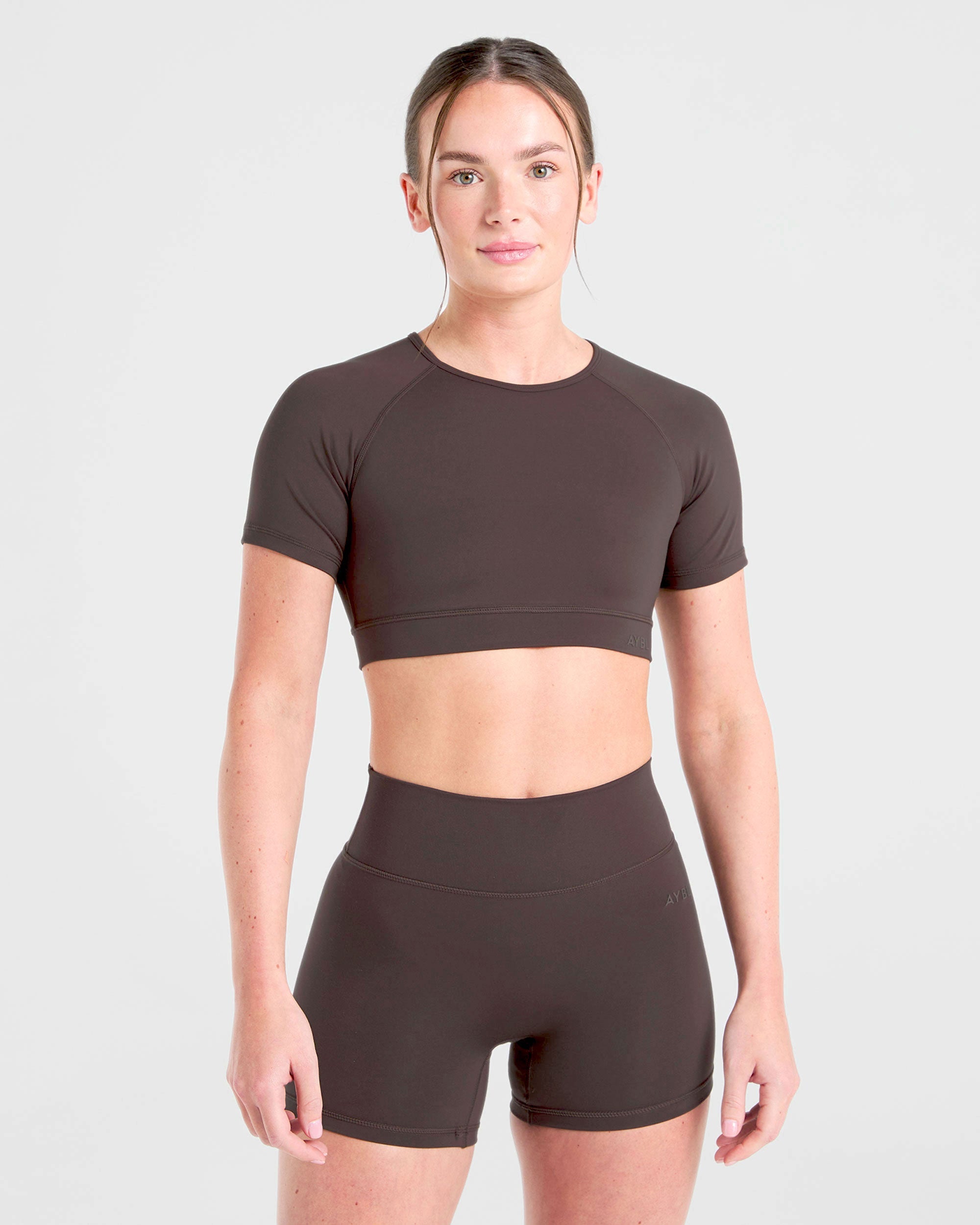 Staple Crop Top - Coffee Brun