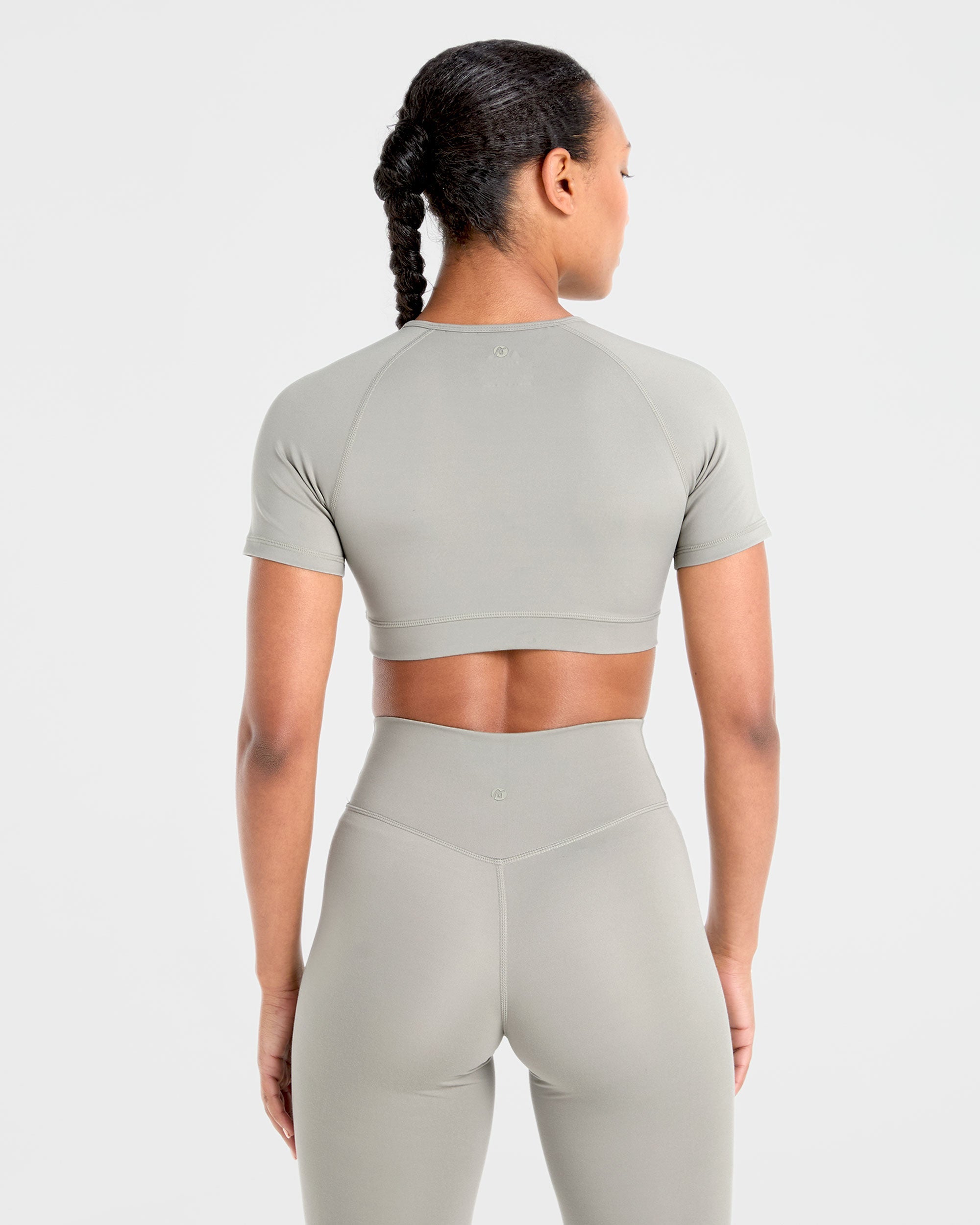 Staple Crop Top - Washed Olive