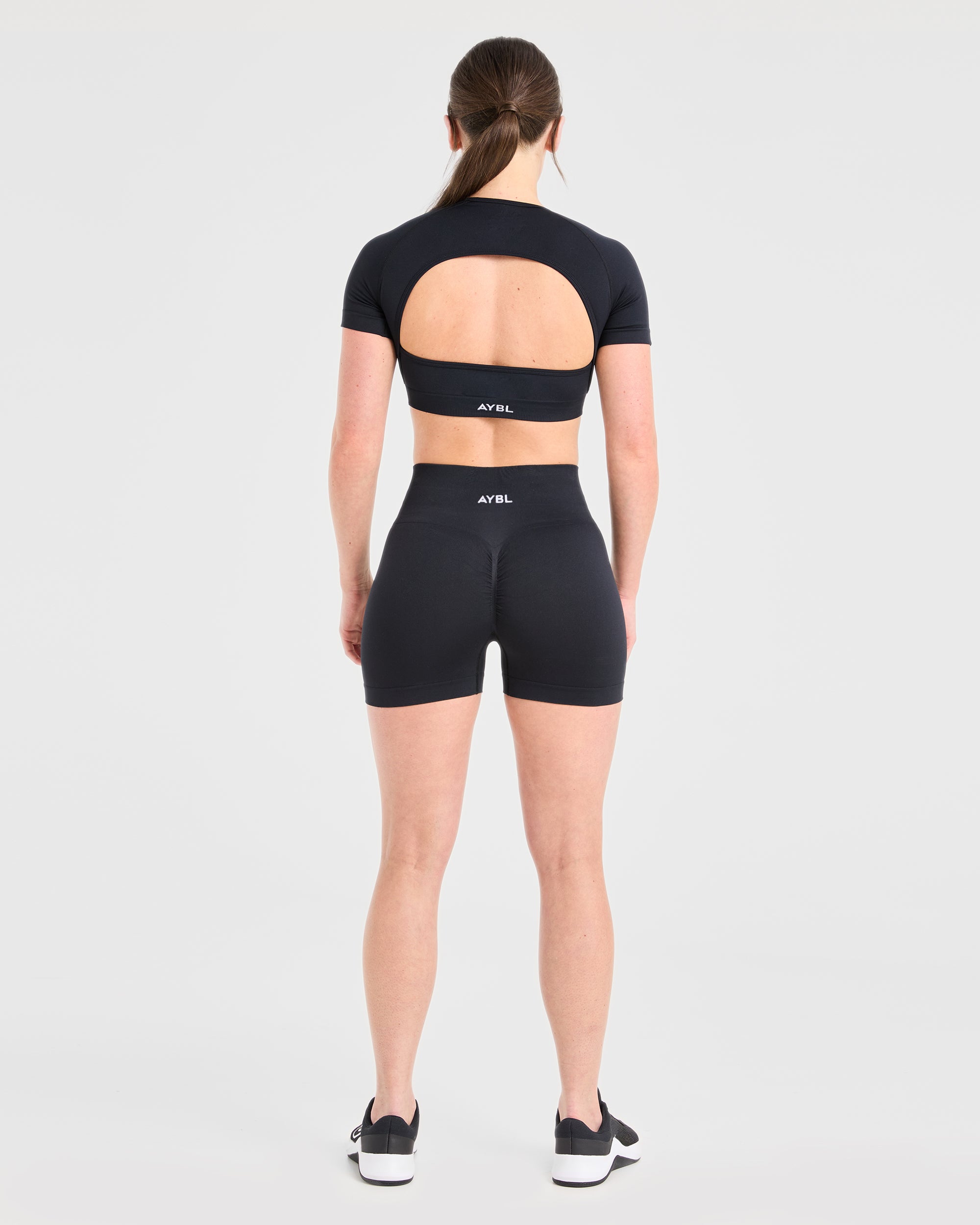 Power Seamless Crop Top - Noir