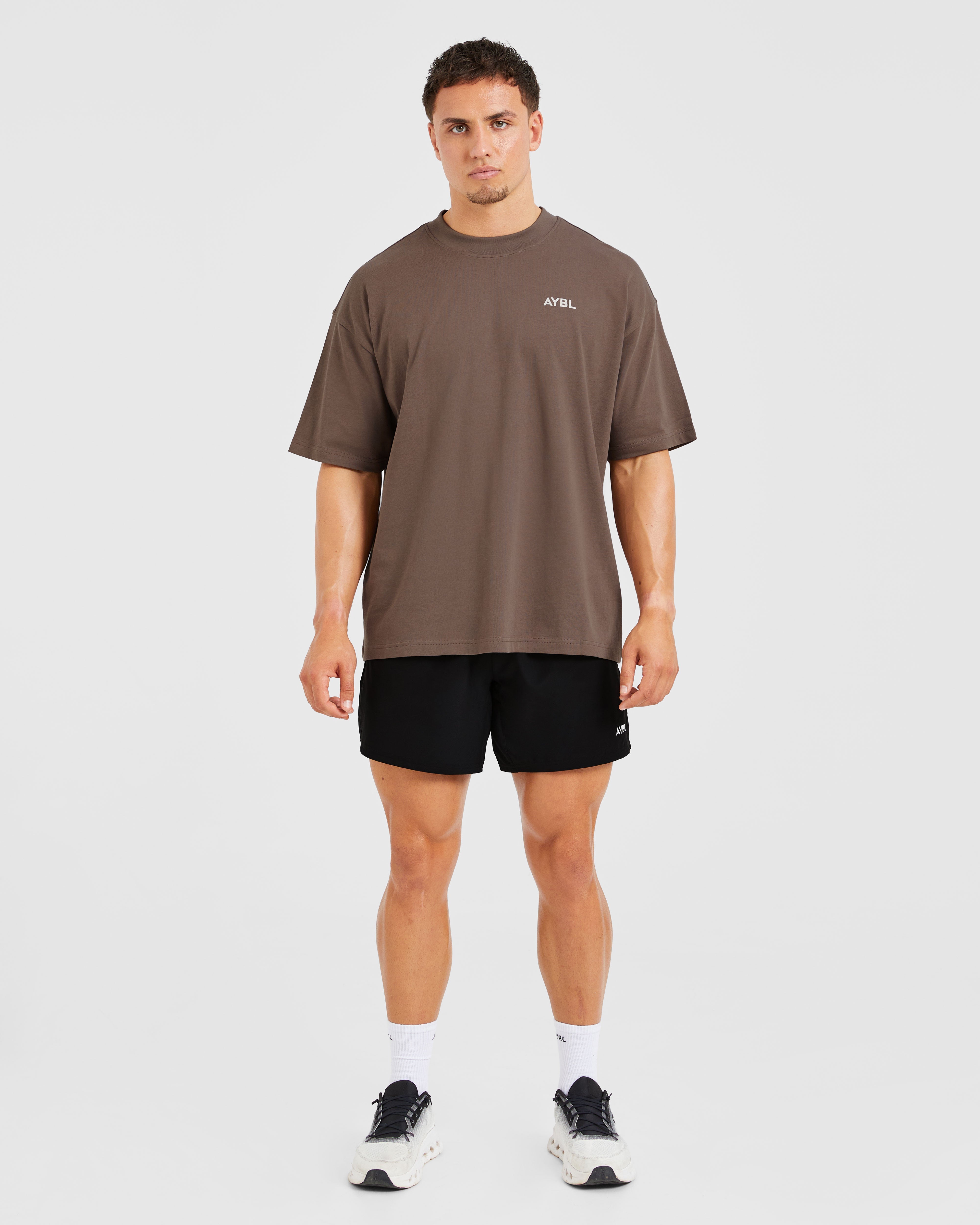 Essential Oversized T Shirt - Marron
