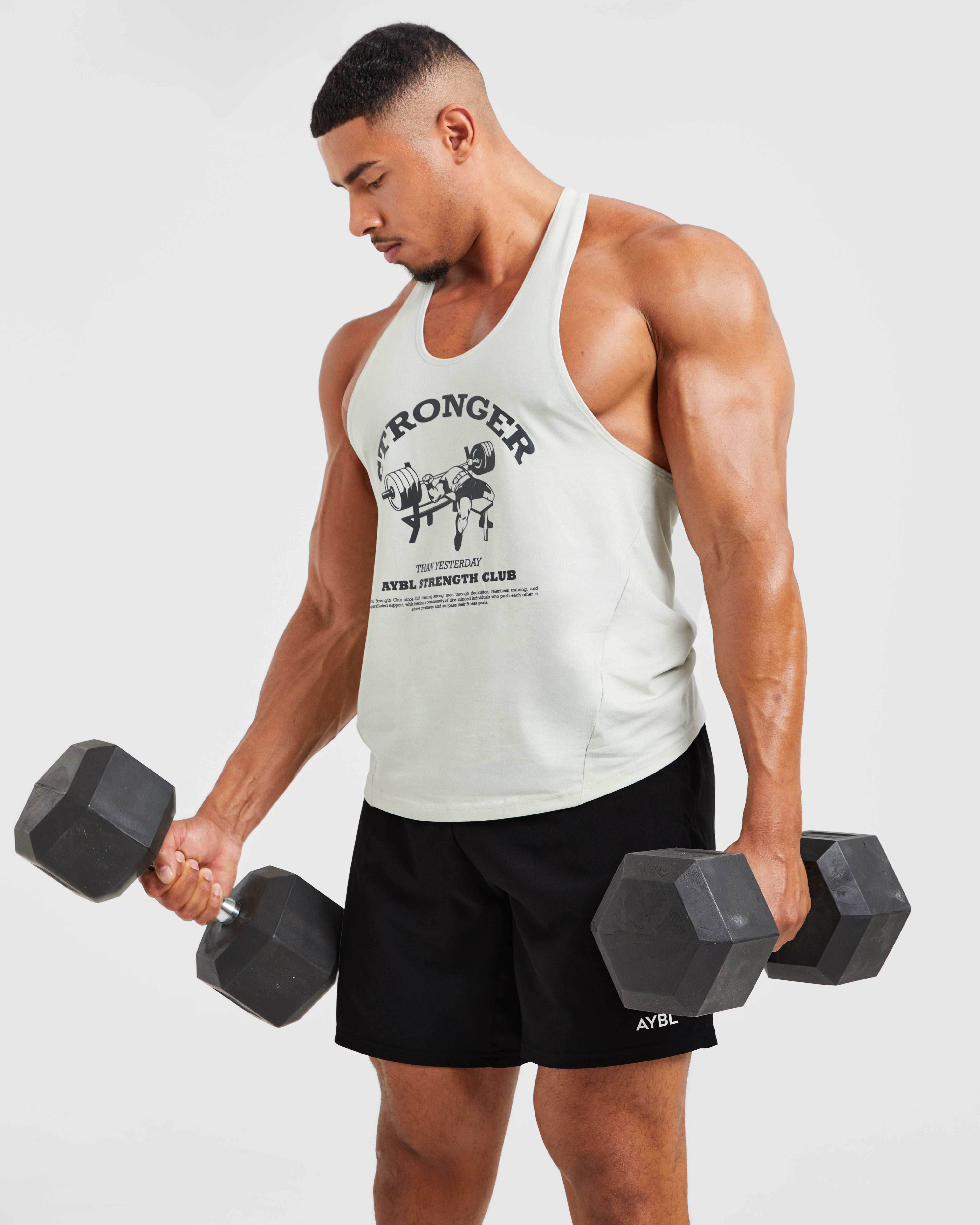 Bench Press Stringer - Muted Mint