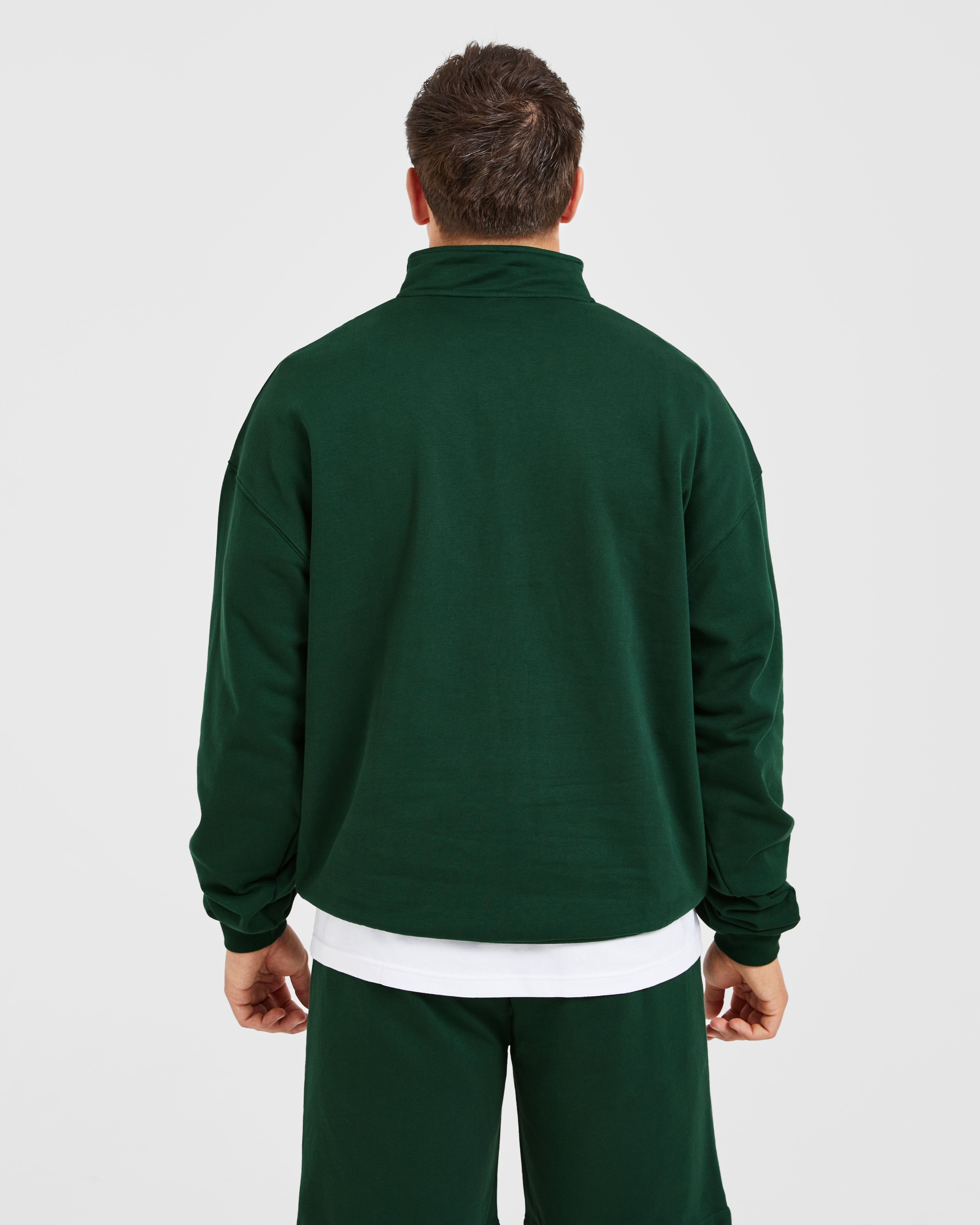 Rebound 1/4 Zip Pullover - Forest Vert
