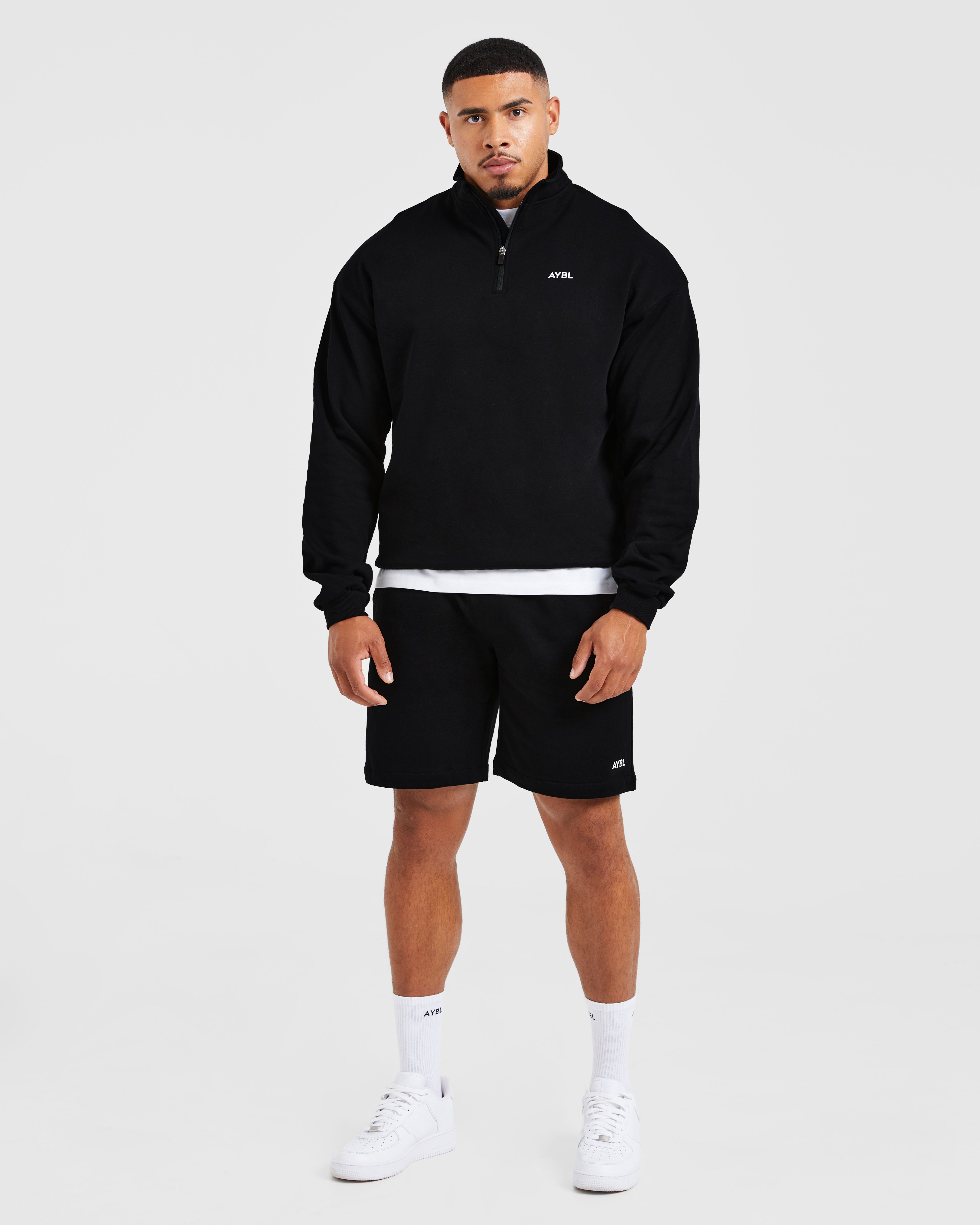 Rebound 1/4 Zip Pullover - Noir
