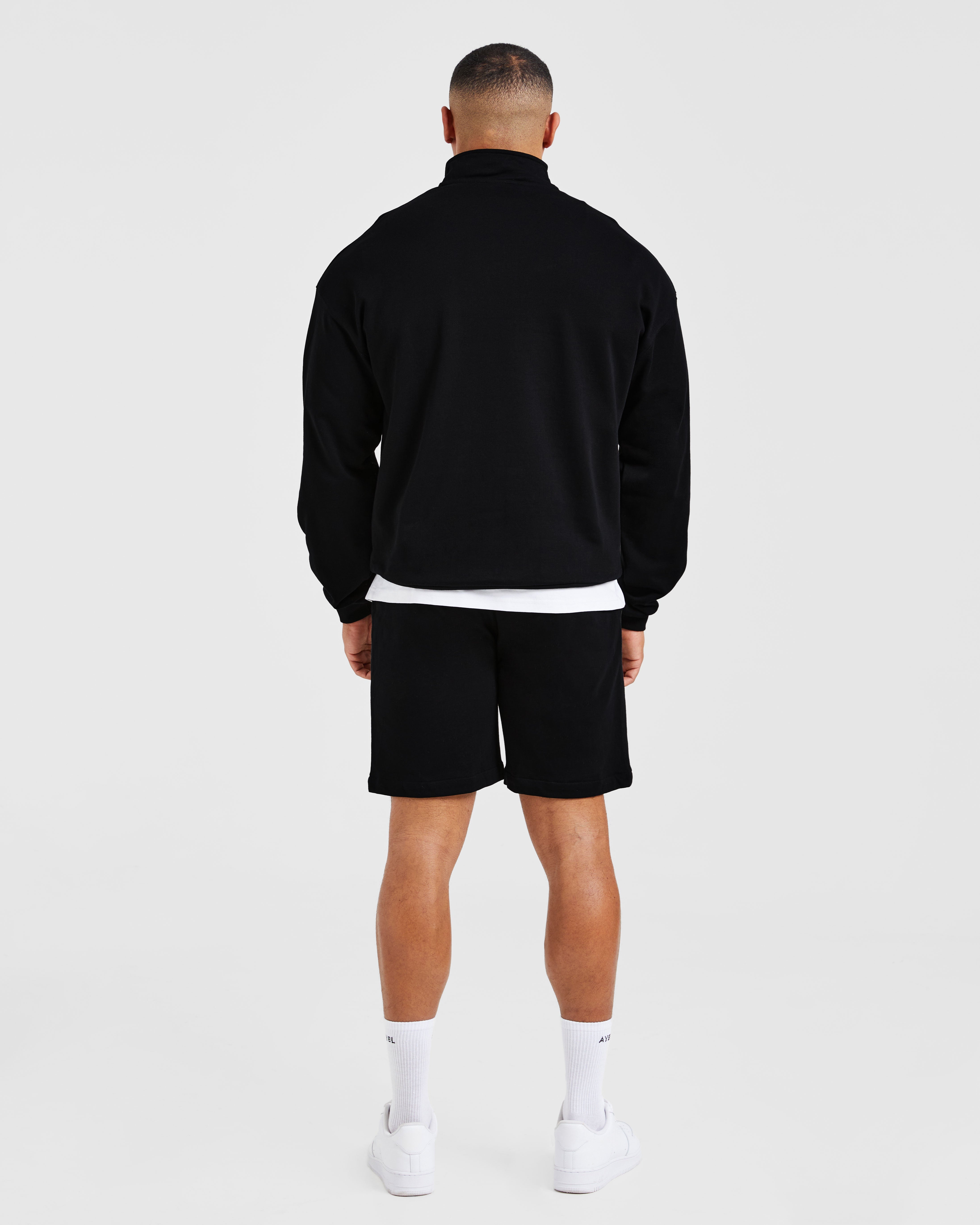 Rebound 1/4 Zip Pullover - Noir