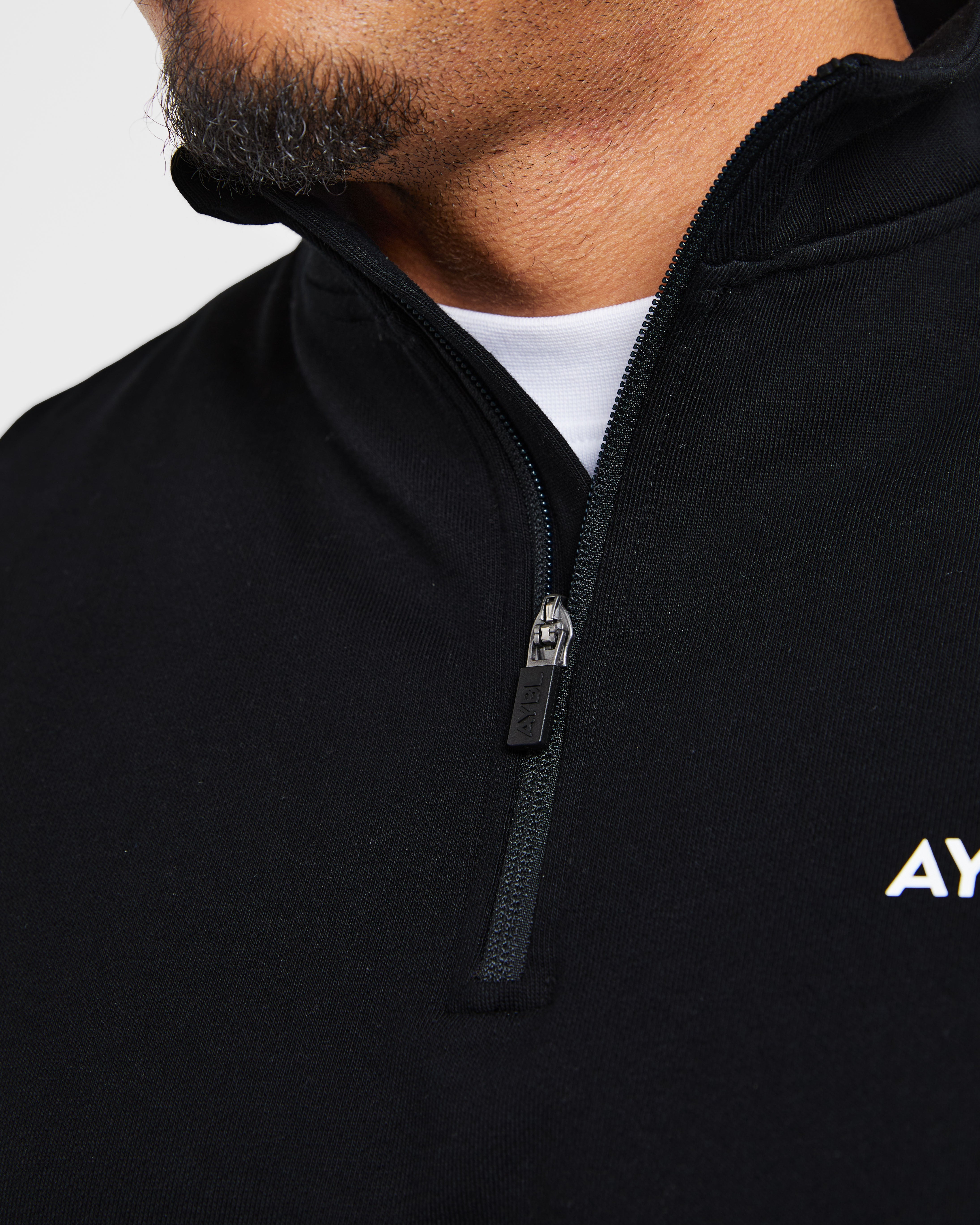 Rebound 1/4 Zip Pullover - Noir