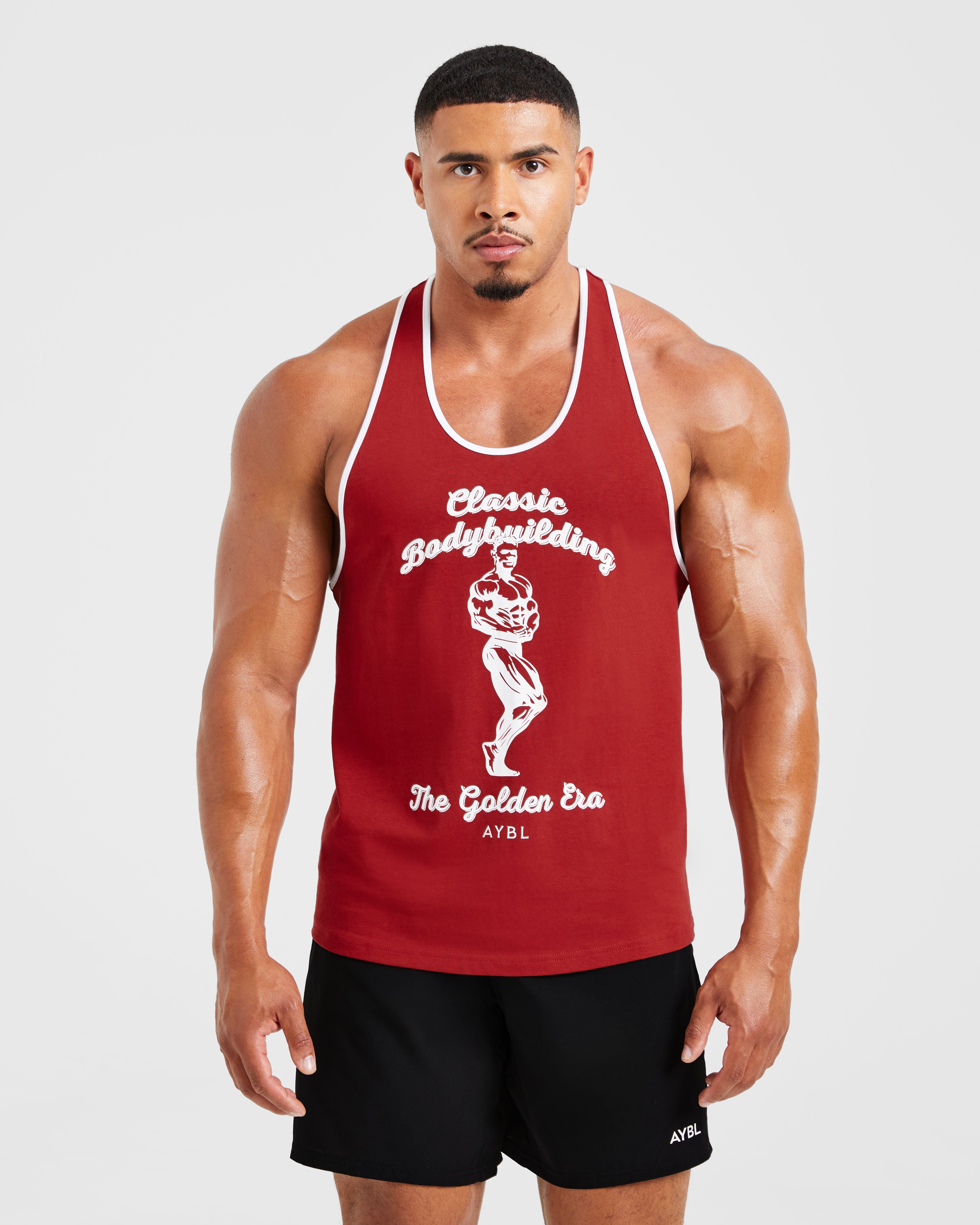 Wesley Vissers X Classic Bodybuilding Stringer - Deep Rouge