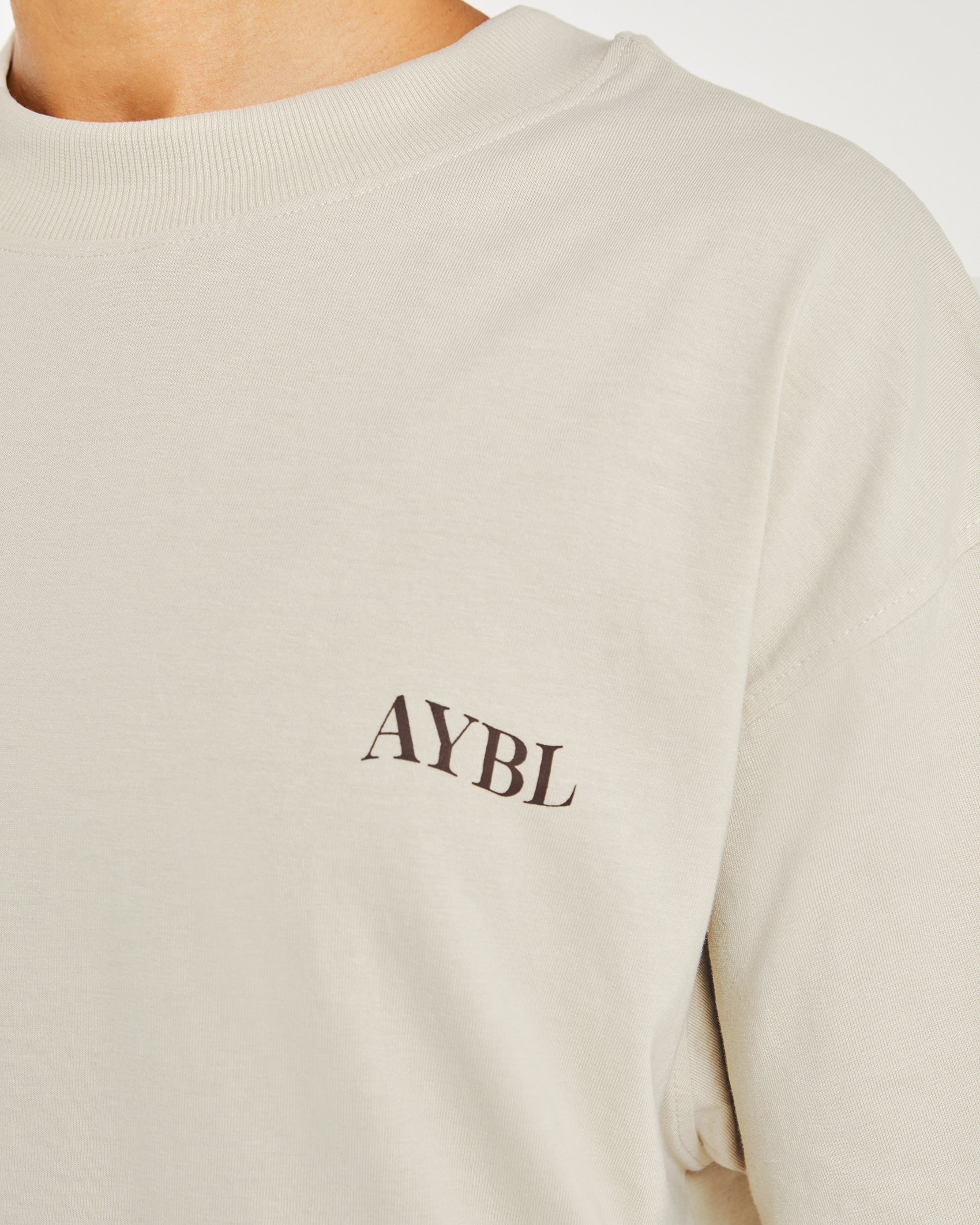 Be Good To Yourself Oversized T Shirt - Beige/Brun