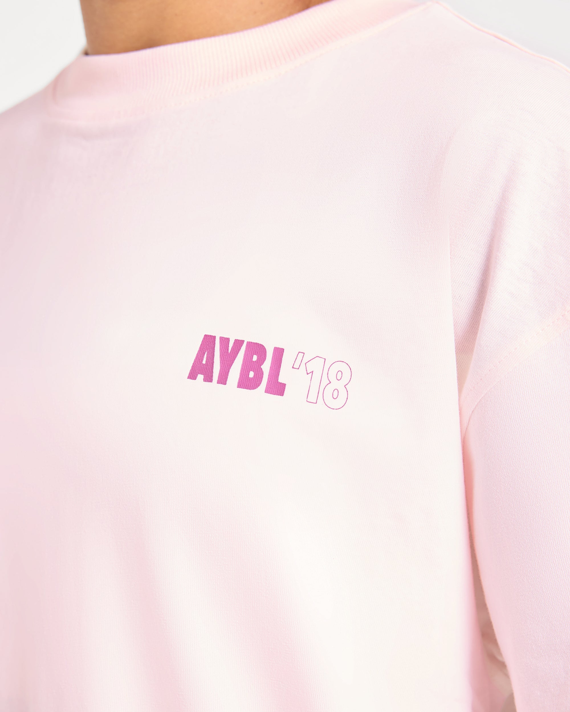 AYBL Run Oversized T Shirt - Baby Rose