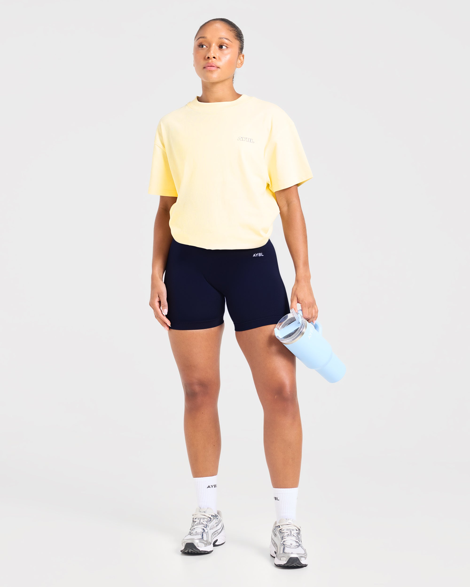 Heavy Lift Club Oversized T Shirt - Butter Jaune