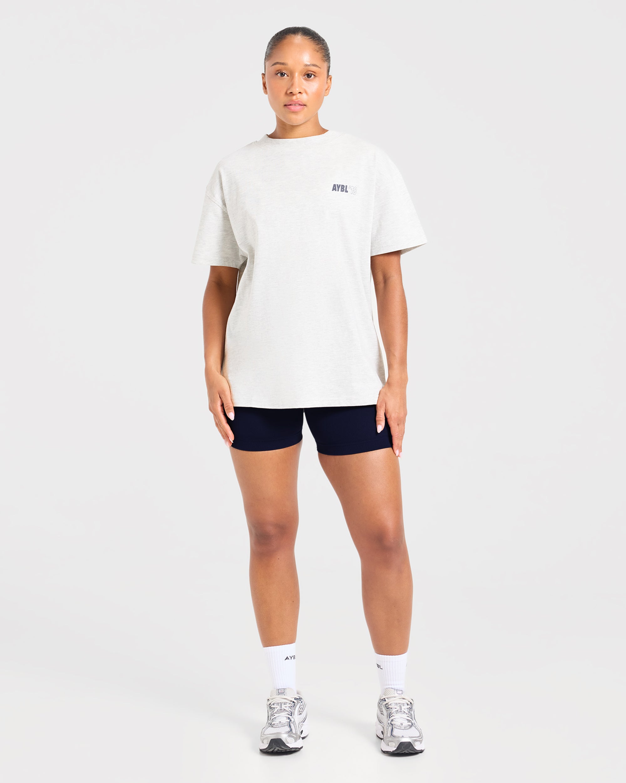 AYBL Run Oversized T Shirt - Heather Gris