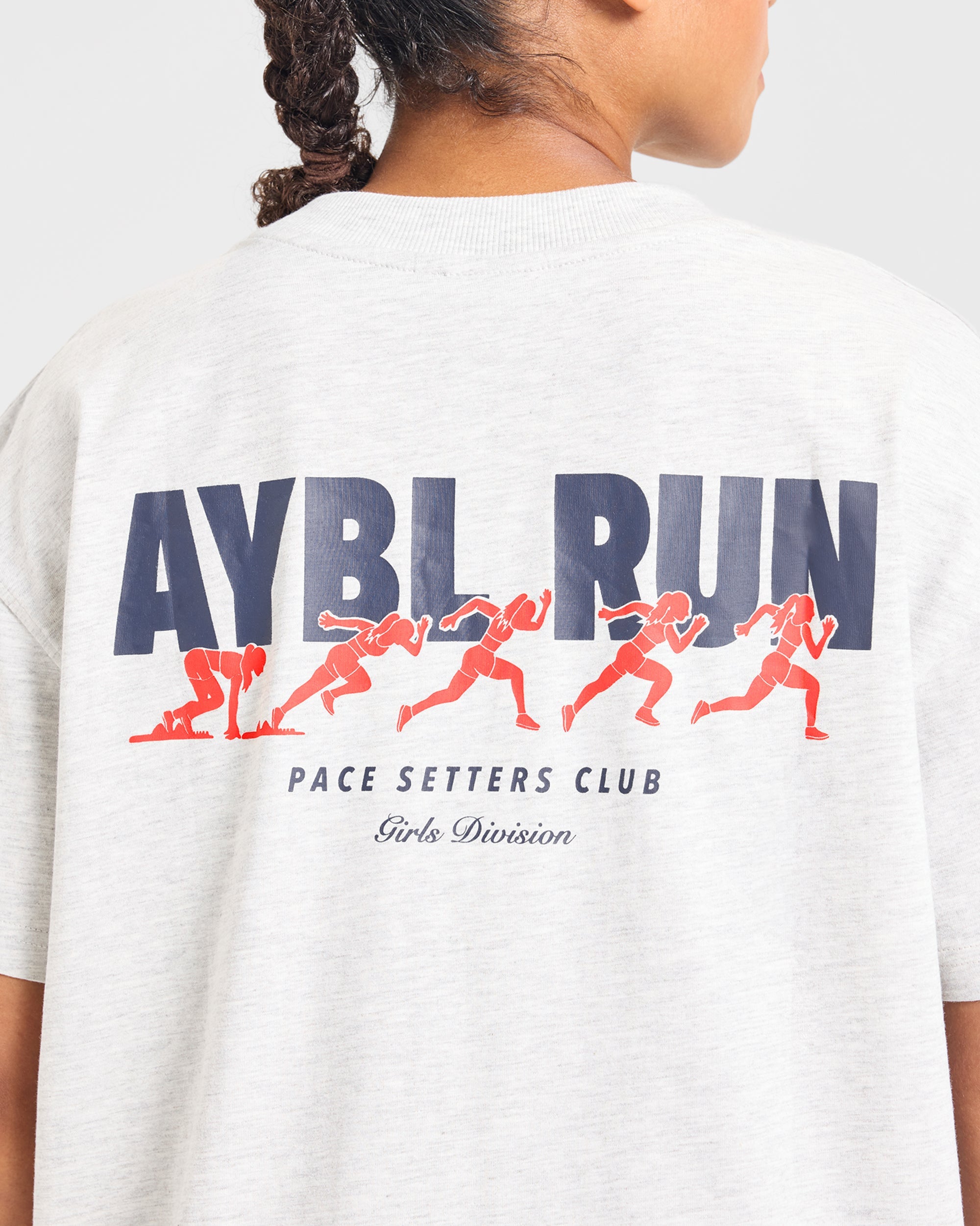 AYBL Run Oversized T Shirt - Heather Gris