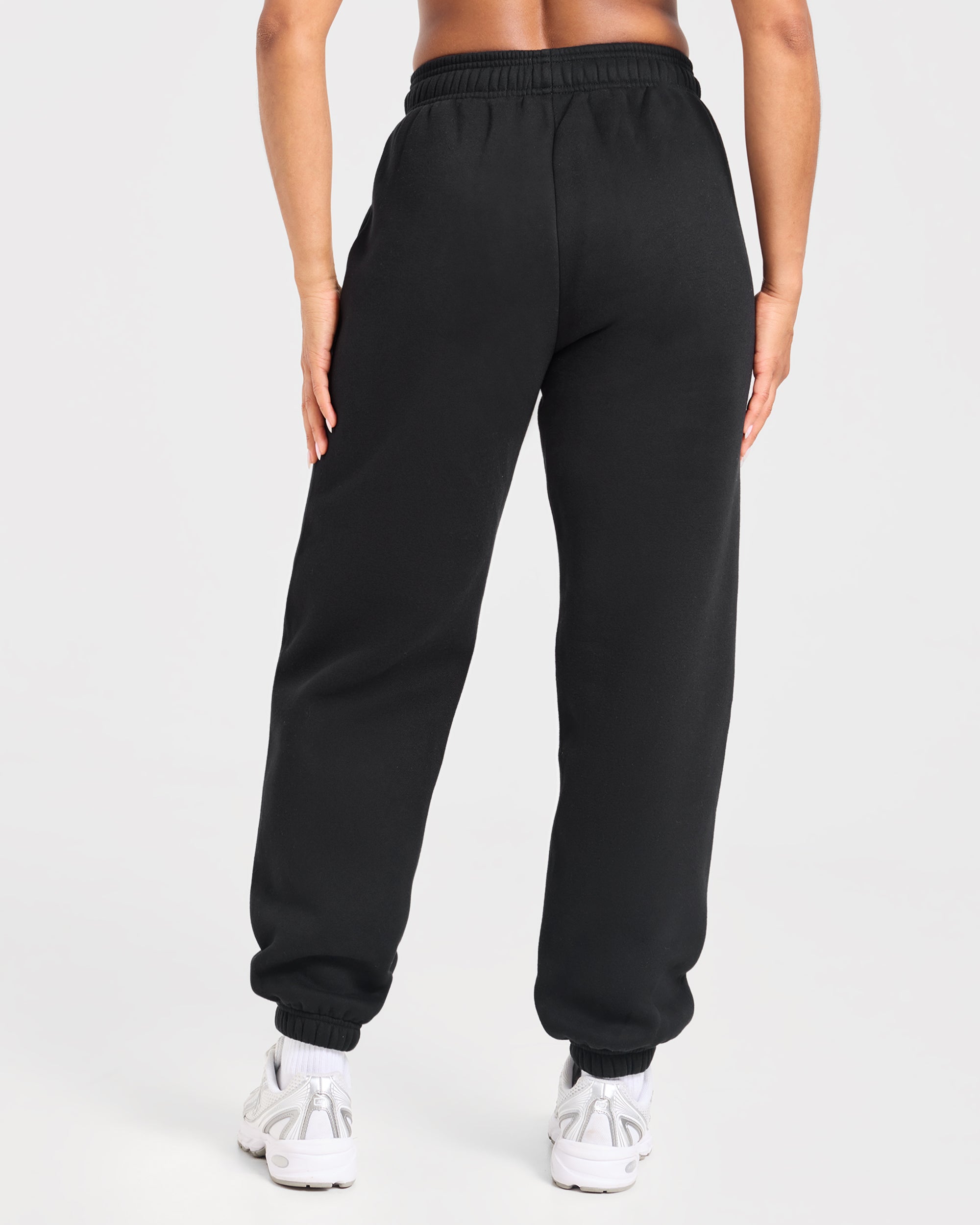 Varsity Applique Oversized Joggers - Noir