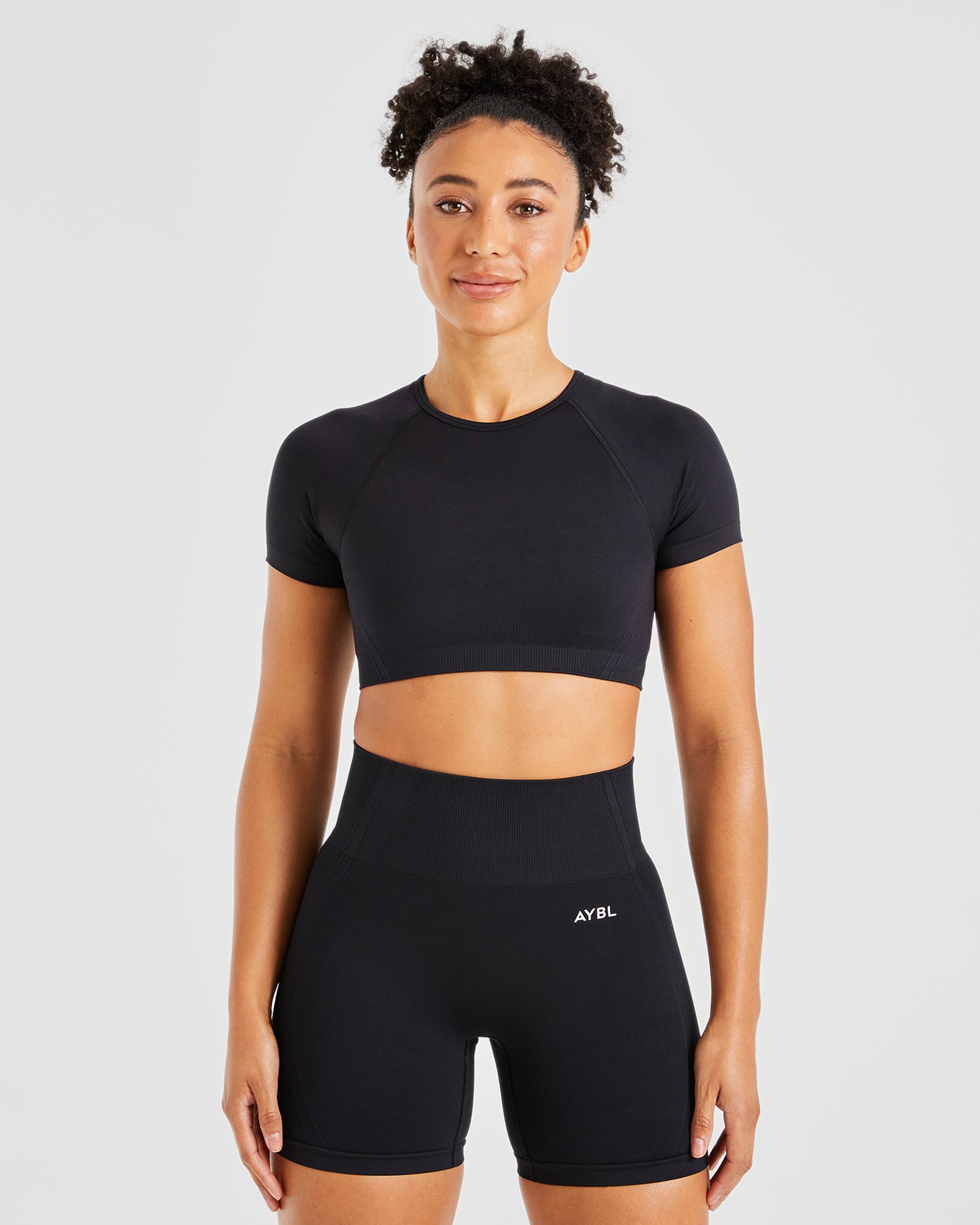 Balance V3 Seamless Crop Top - Noir