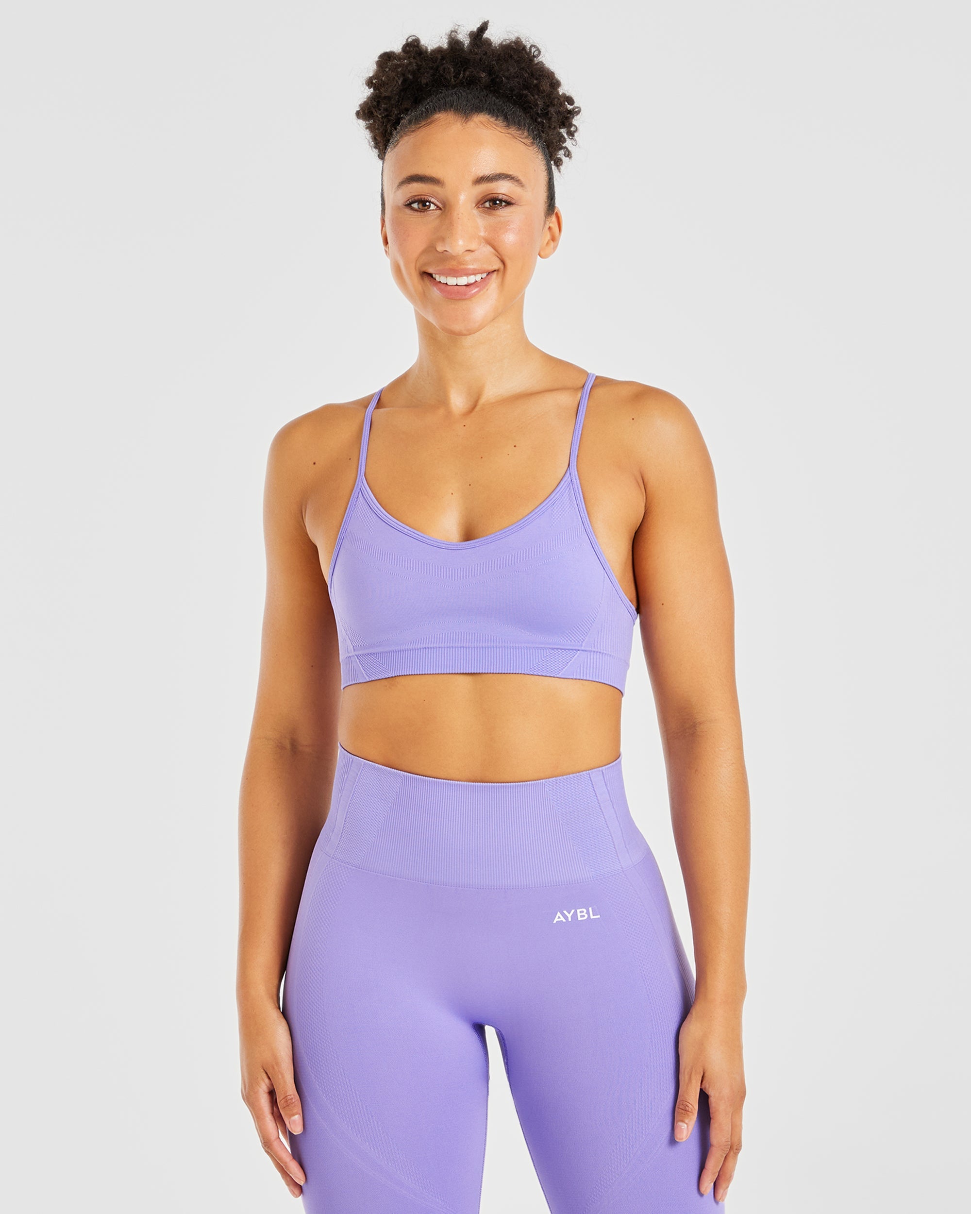 Balance V3 Seamless Strappy Sports Bra - Lavender Violet