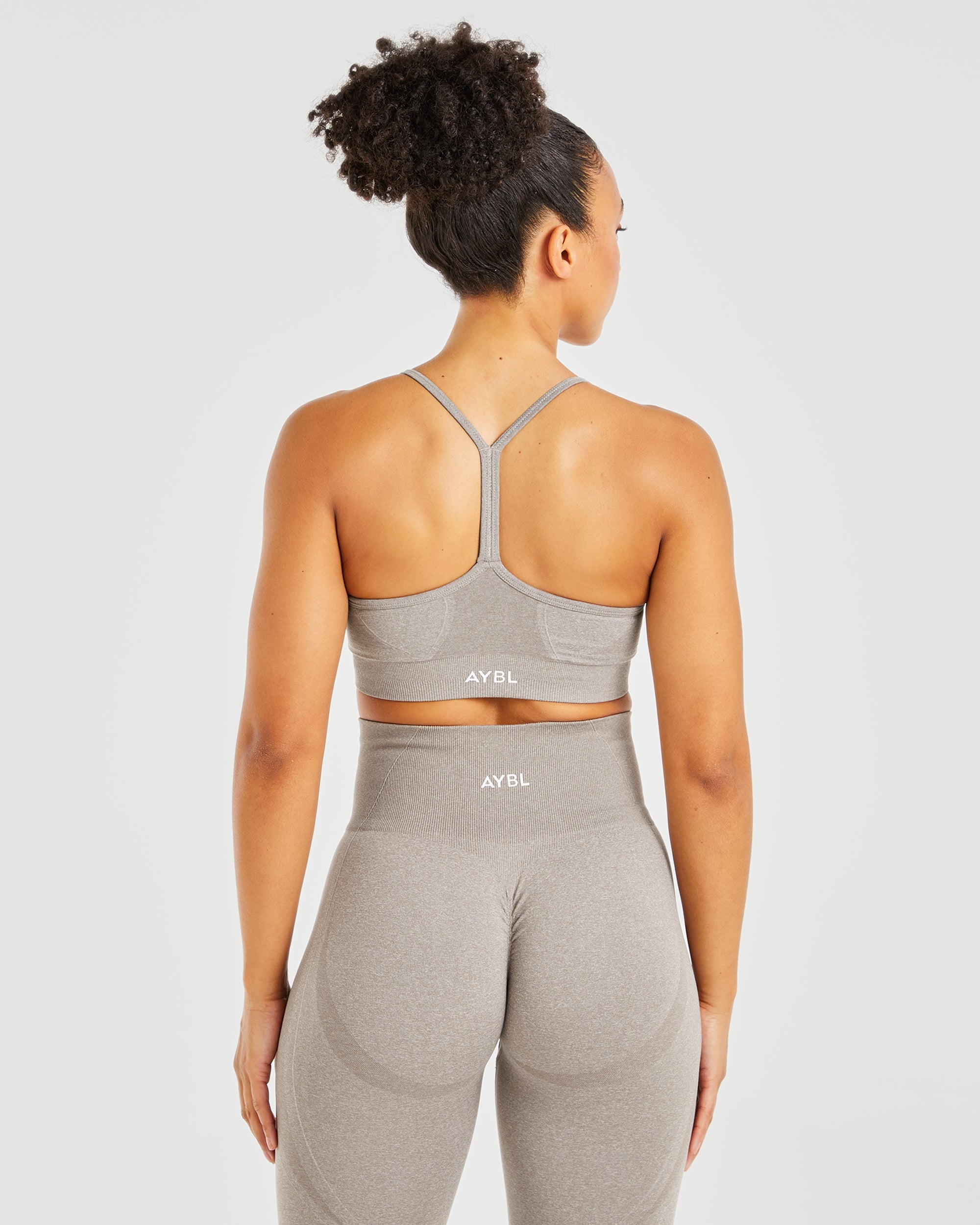 Empower Seamless Sports Bra - Taupe Marl