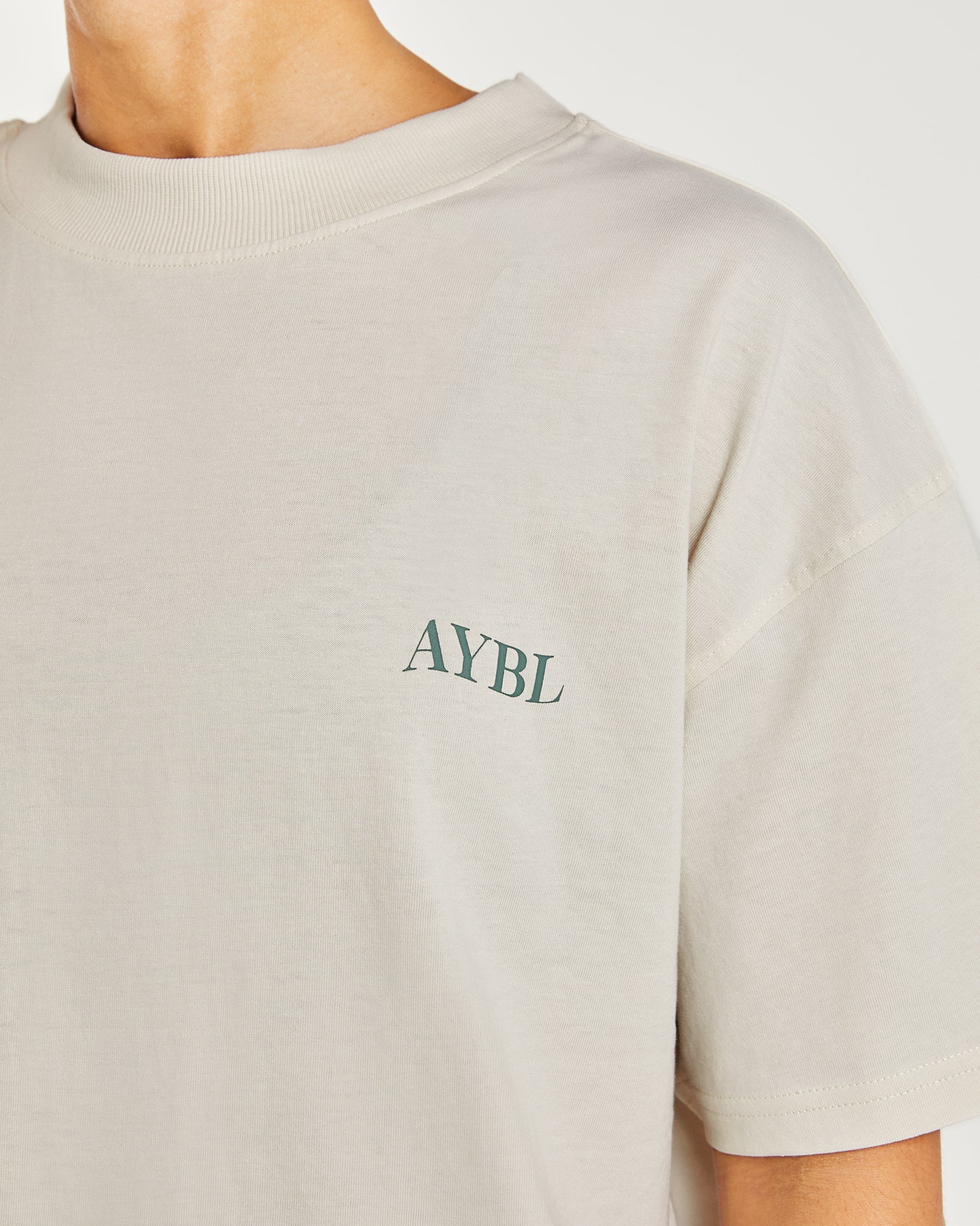 Be Good To Yourself Oversized T Shirt - Off Blanc/Vert