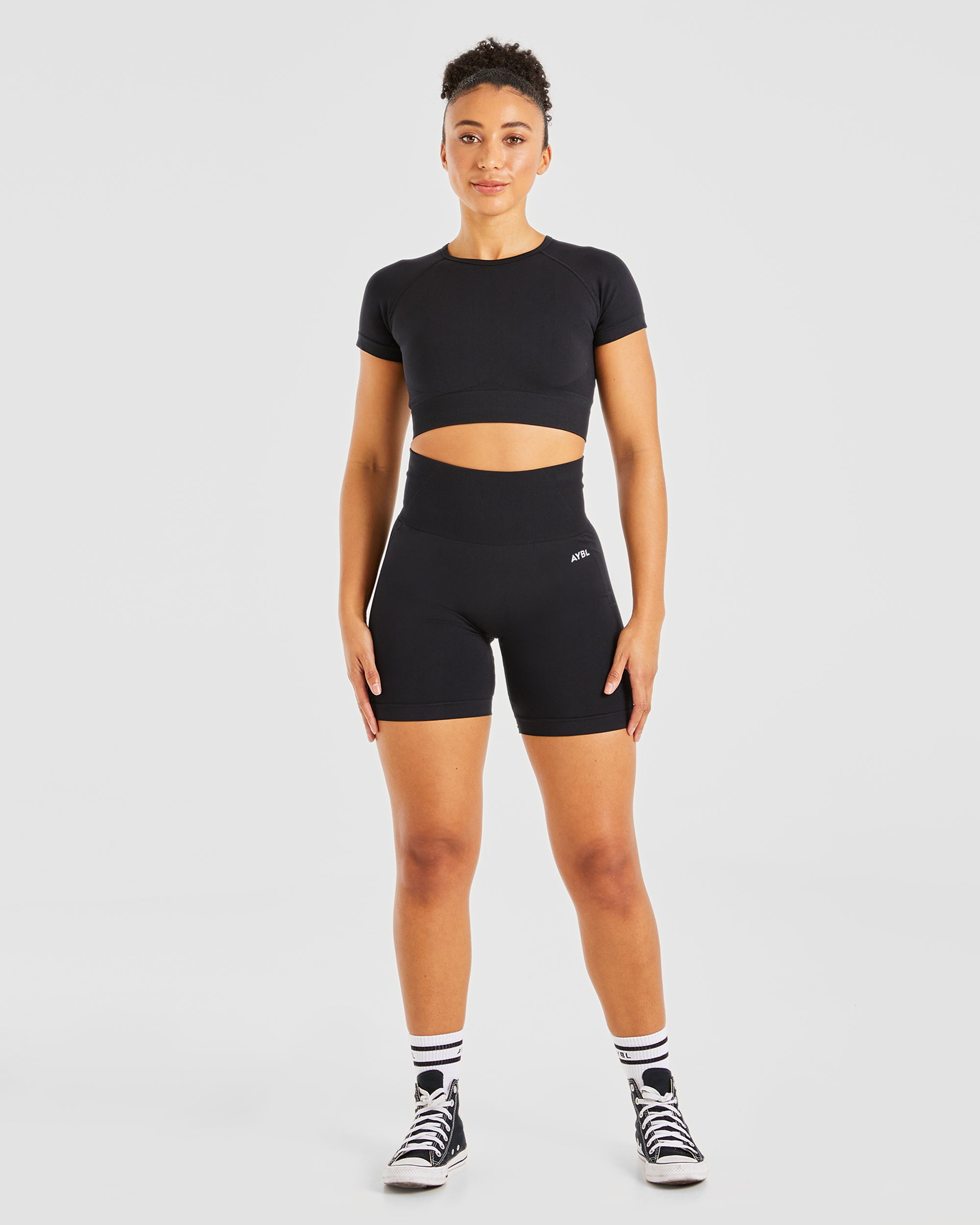 Empower Seamless Crop Top - Noir