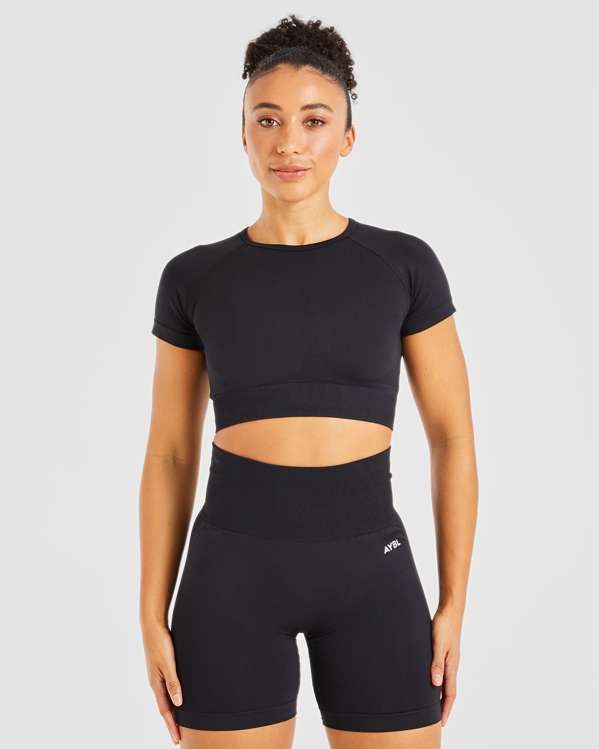 Empower Seamless Crop Top - Noir