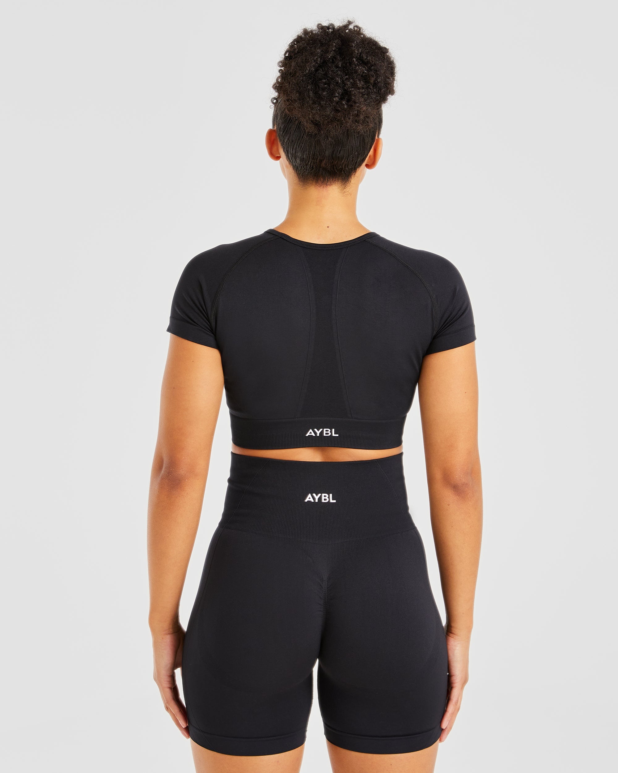 Empower Seamless Crop Top - Noir