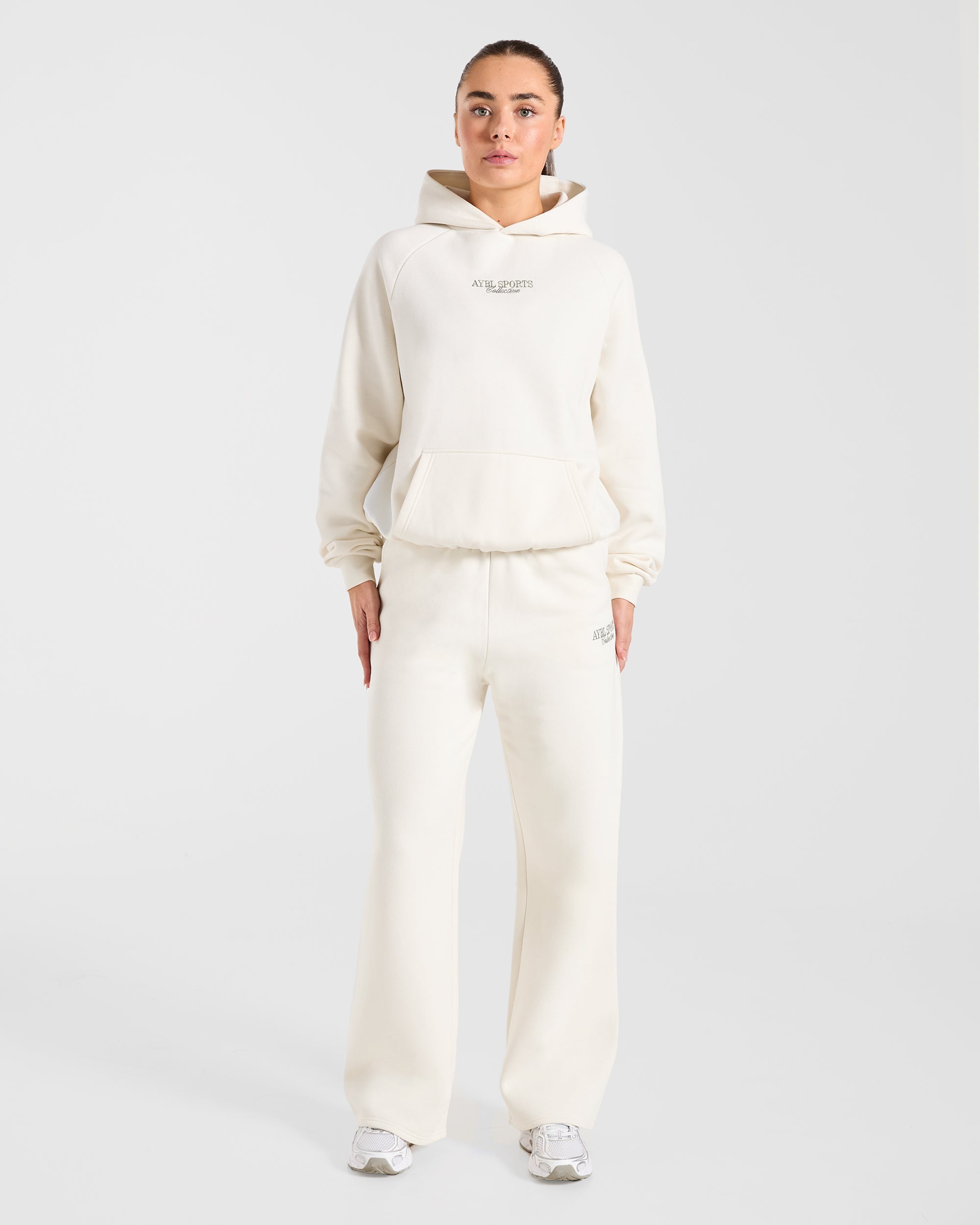 Sports Collective Oversized Hoodie - Off Off Blanc/Vert